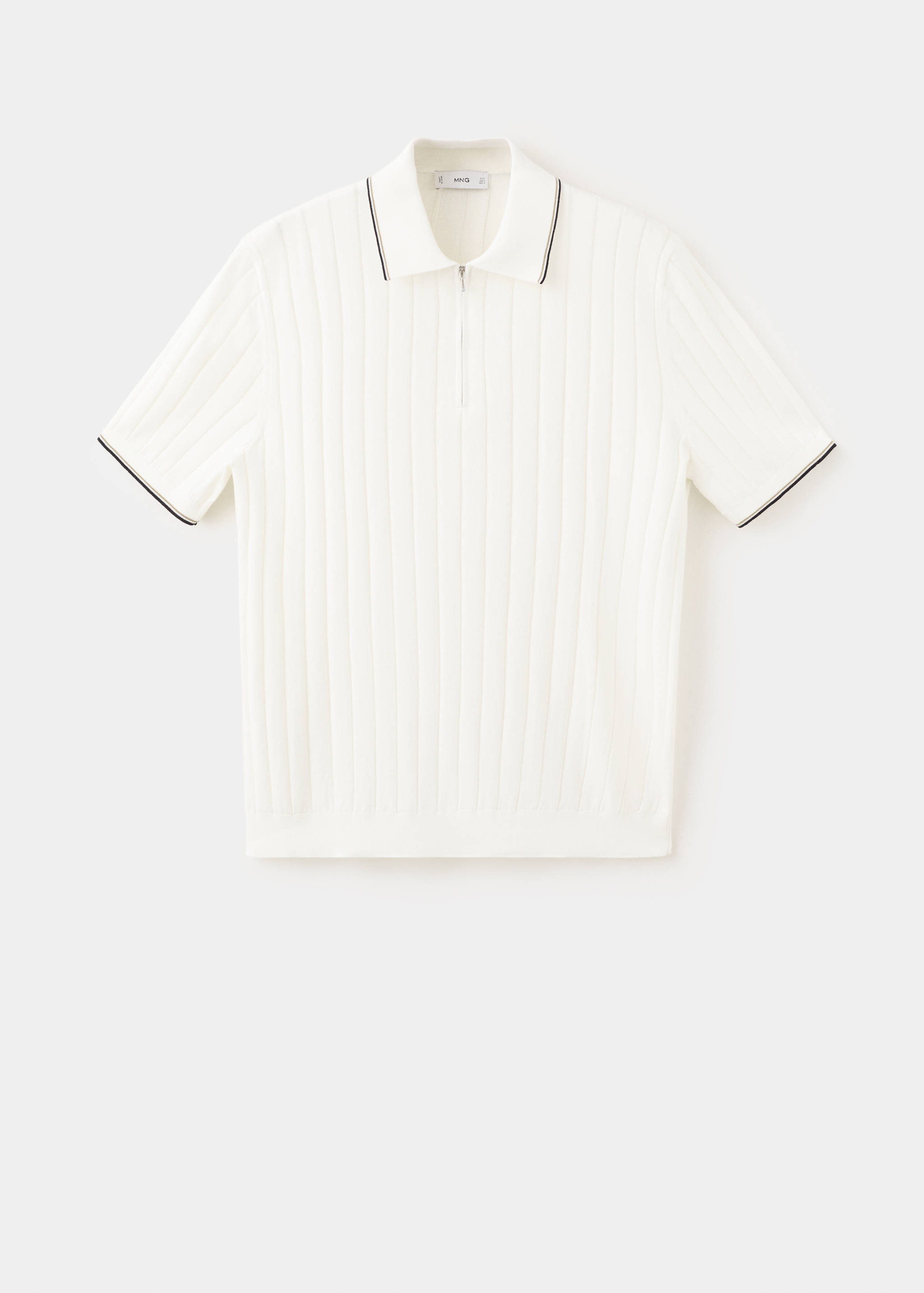 Polo maille fine fermeture Éclair - Article sans modèle