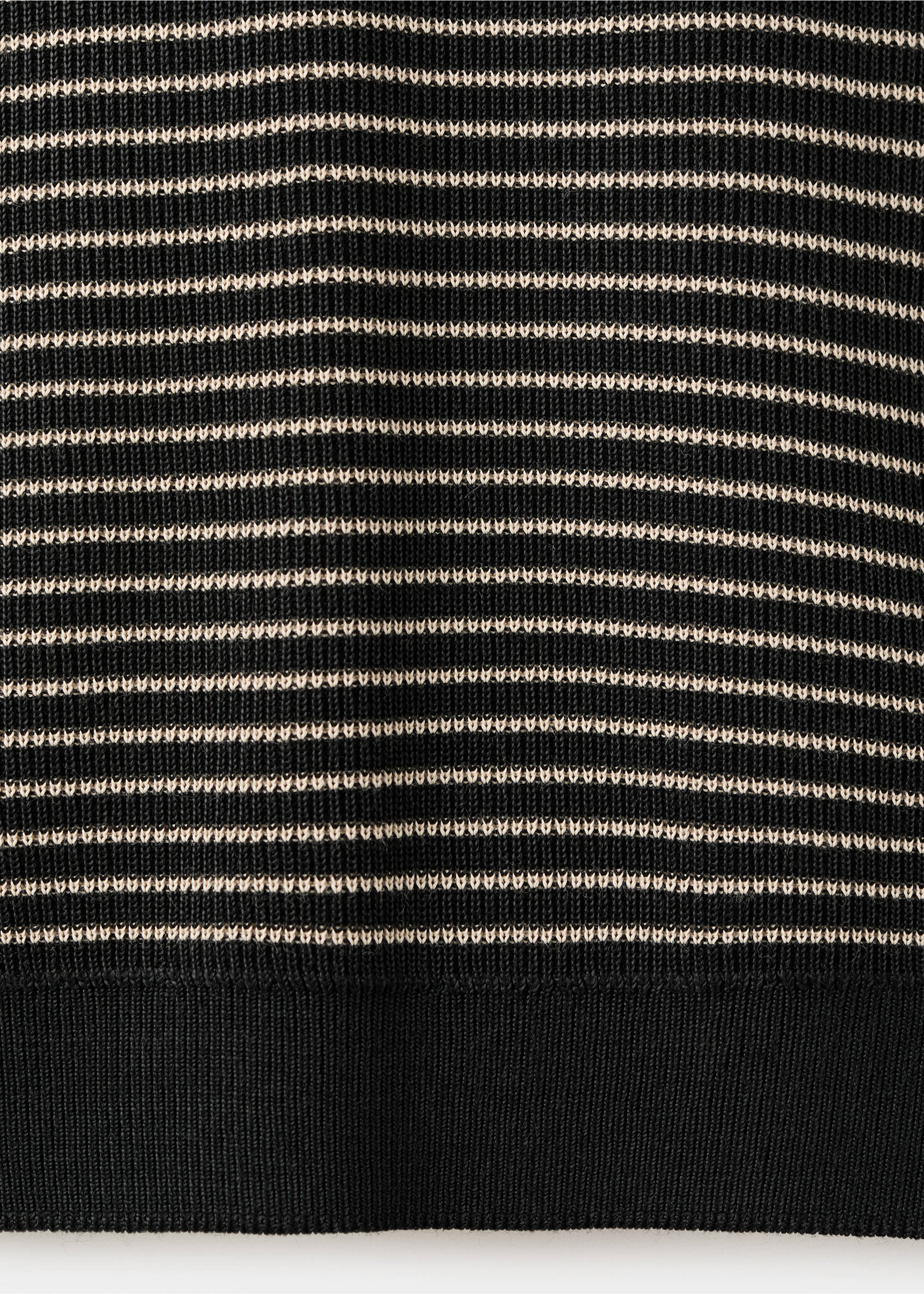 Polo algodón punto rayas - Detalle del artículo 0, Negro. Ref: 27027917-00.