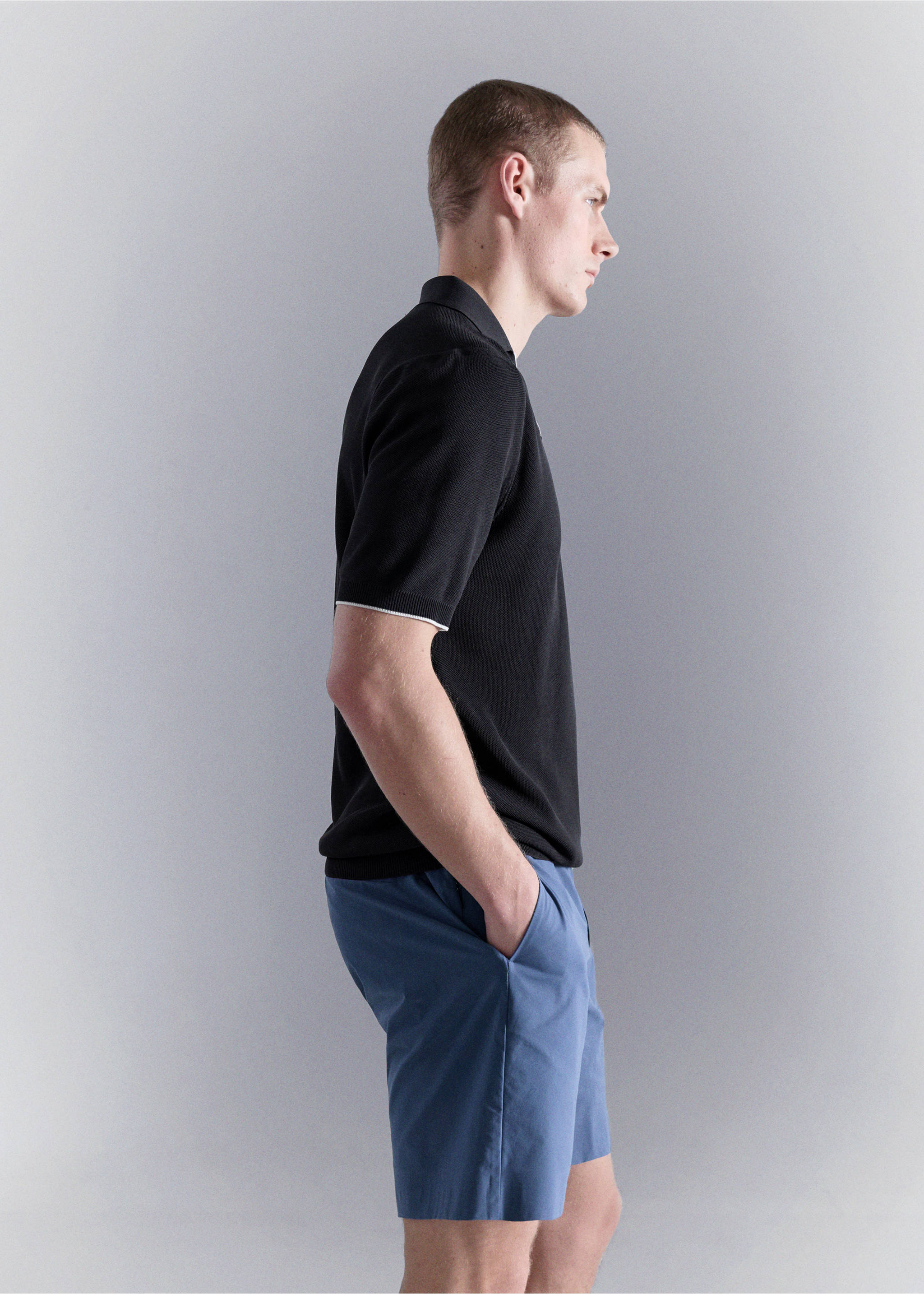 Polo combiné maille - Détail de l'article 2, Bleu marine. Ref: 27027918-00.