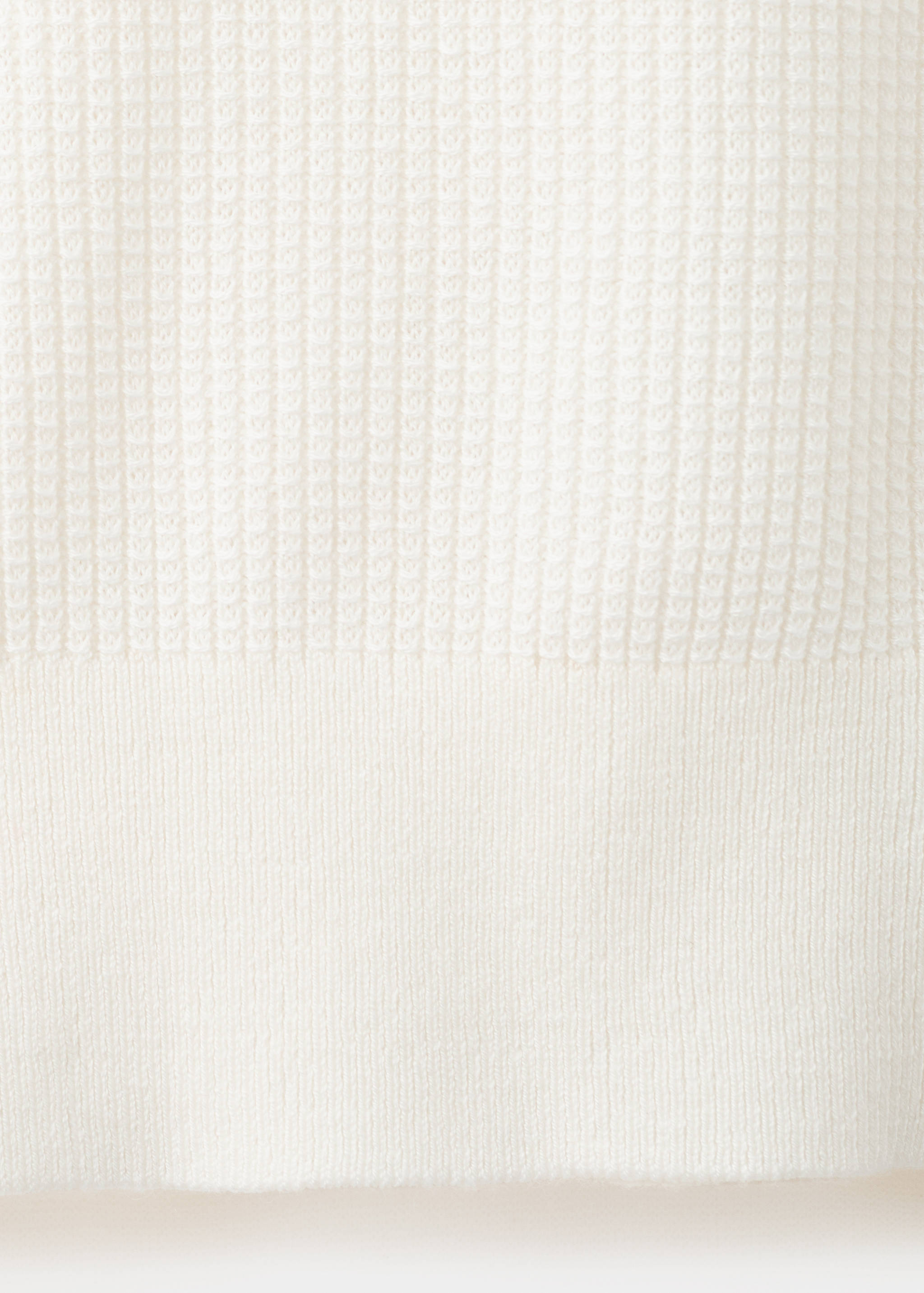 Gebreide polo met wafelstructuur - Detail van het artikel 0