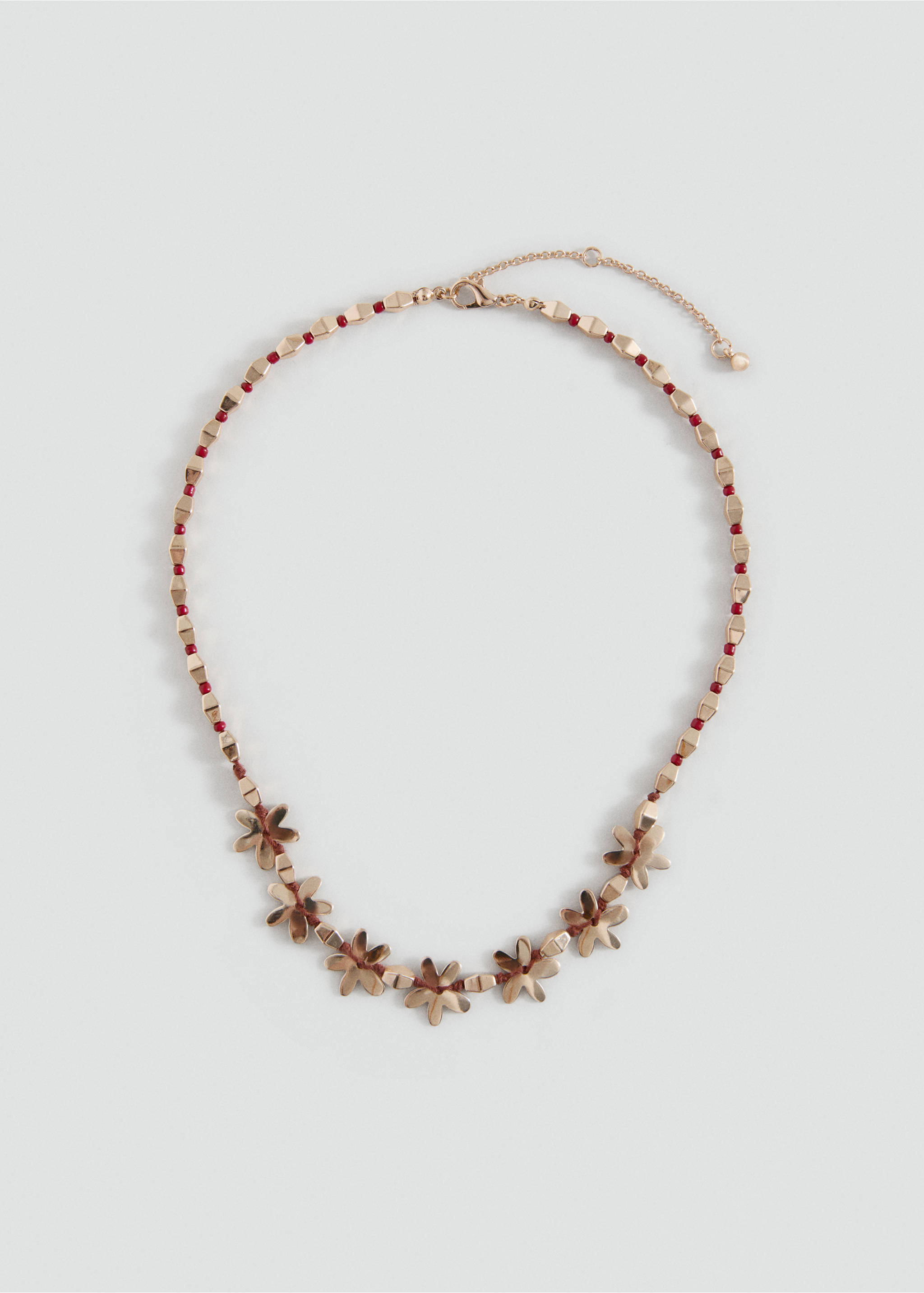 Flower necklace - Article without model, Gold. Ref: 27027922-00.