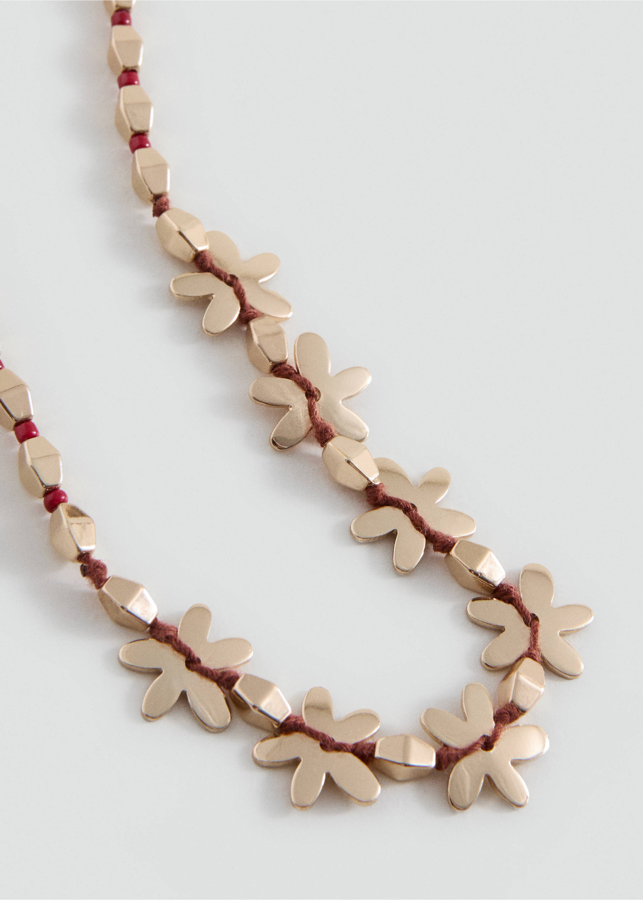 Flower necklace - Medium plane, Gold. Ref: 27027922-00.