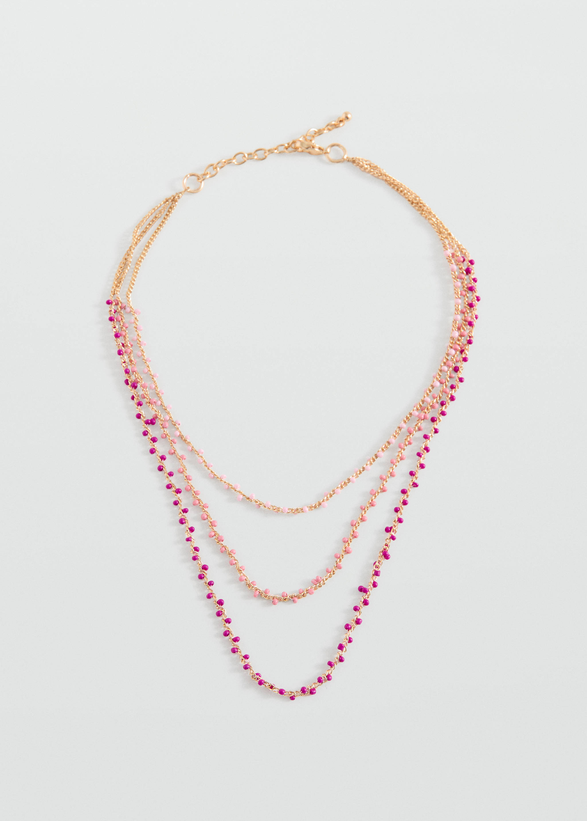 Collier multichaînes à perles - Article sans modèle
