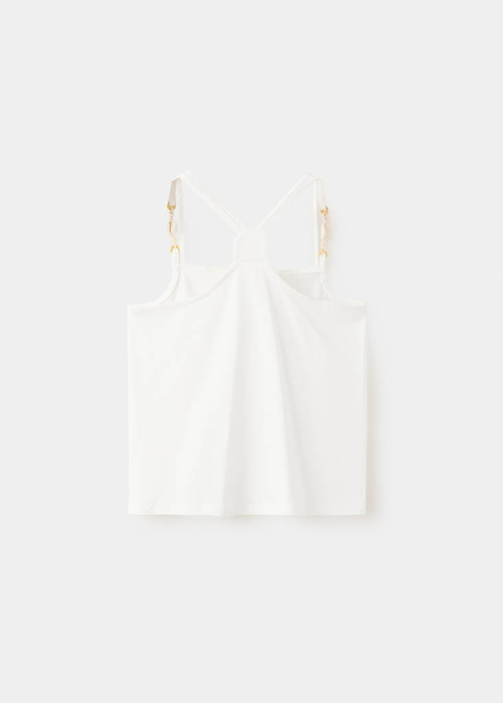 Shell detail vest top — Off White