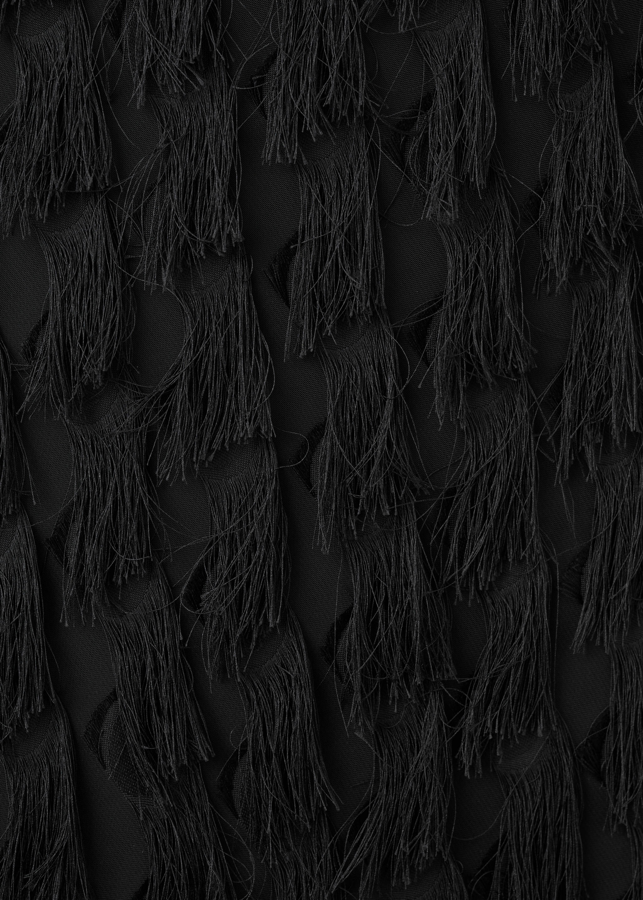 Long dress with frayed finishes - Details of the article 0