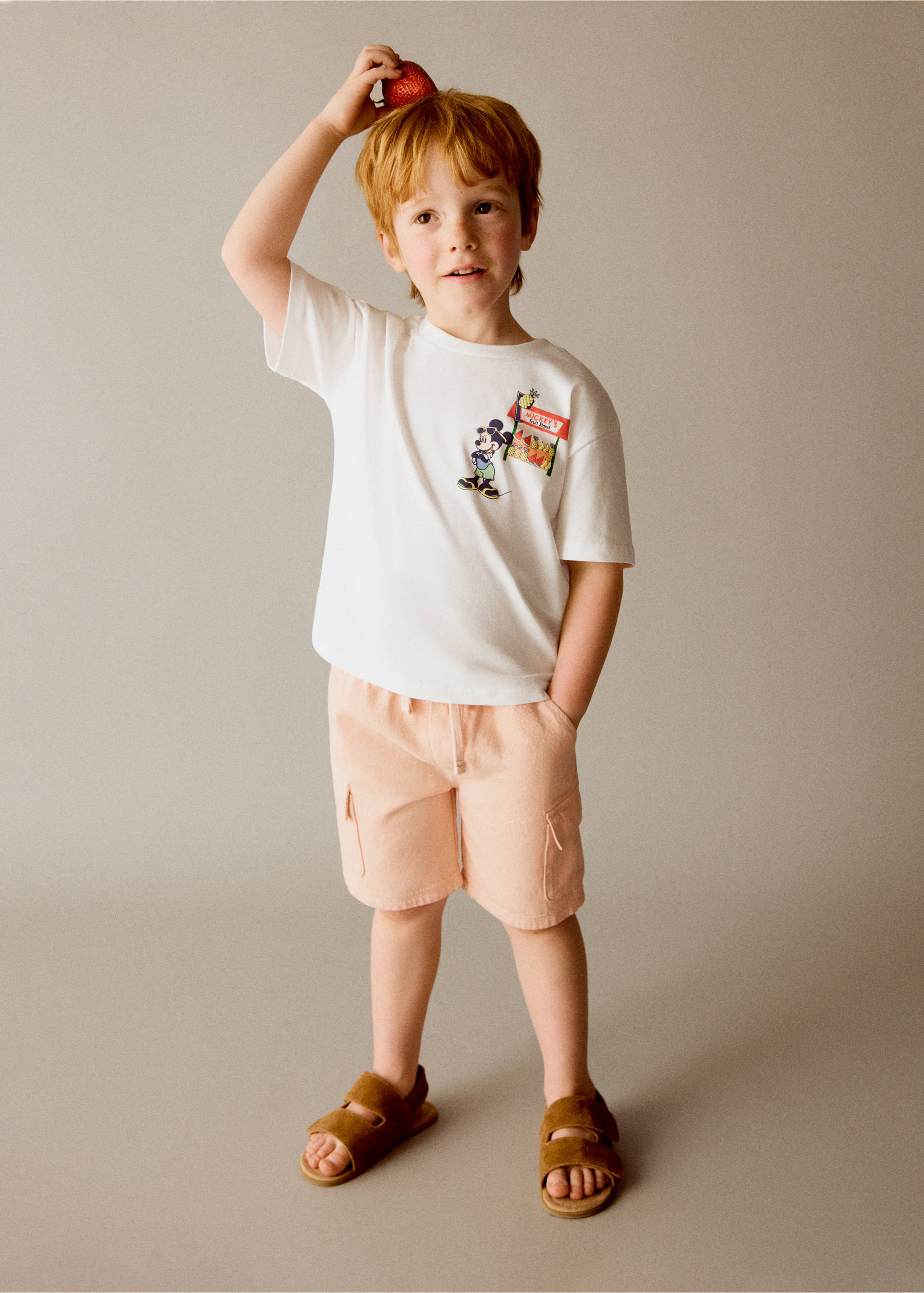 Mickey Mouse cotton t-shirt - General plane, White. Ref: 27027930-00.