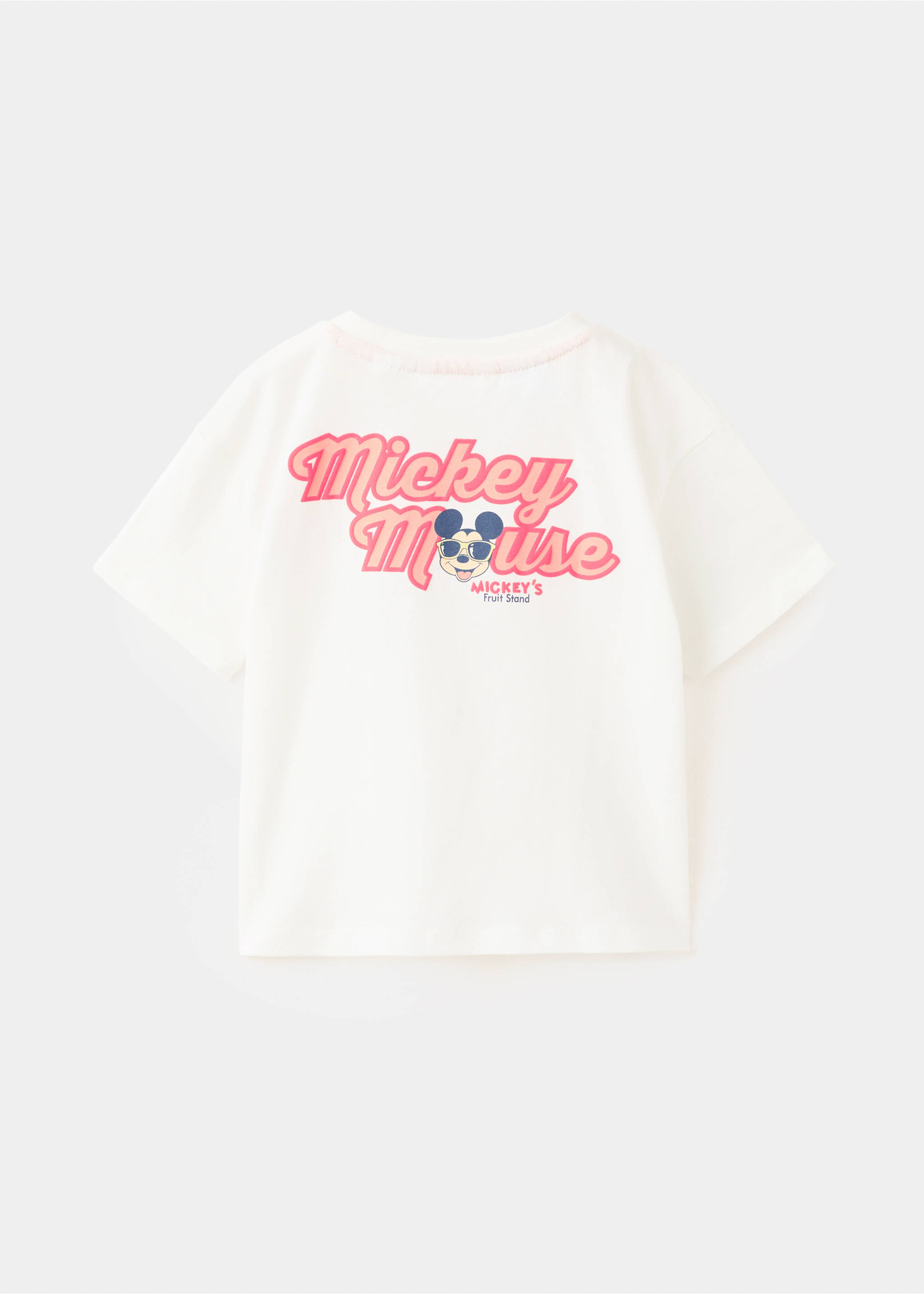 Mickey Mouse cotton t-shirt - Reverse of the article, White. Ref: 27027930-00.