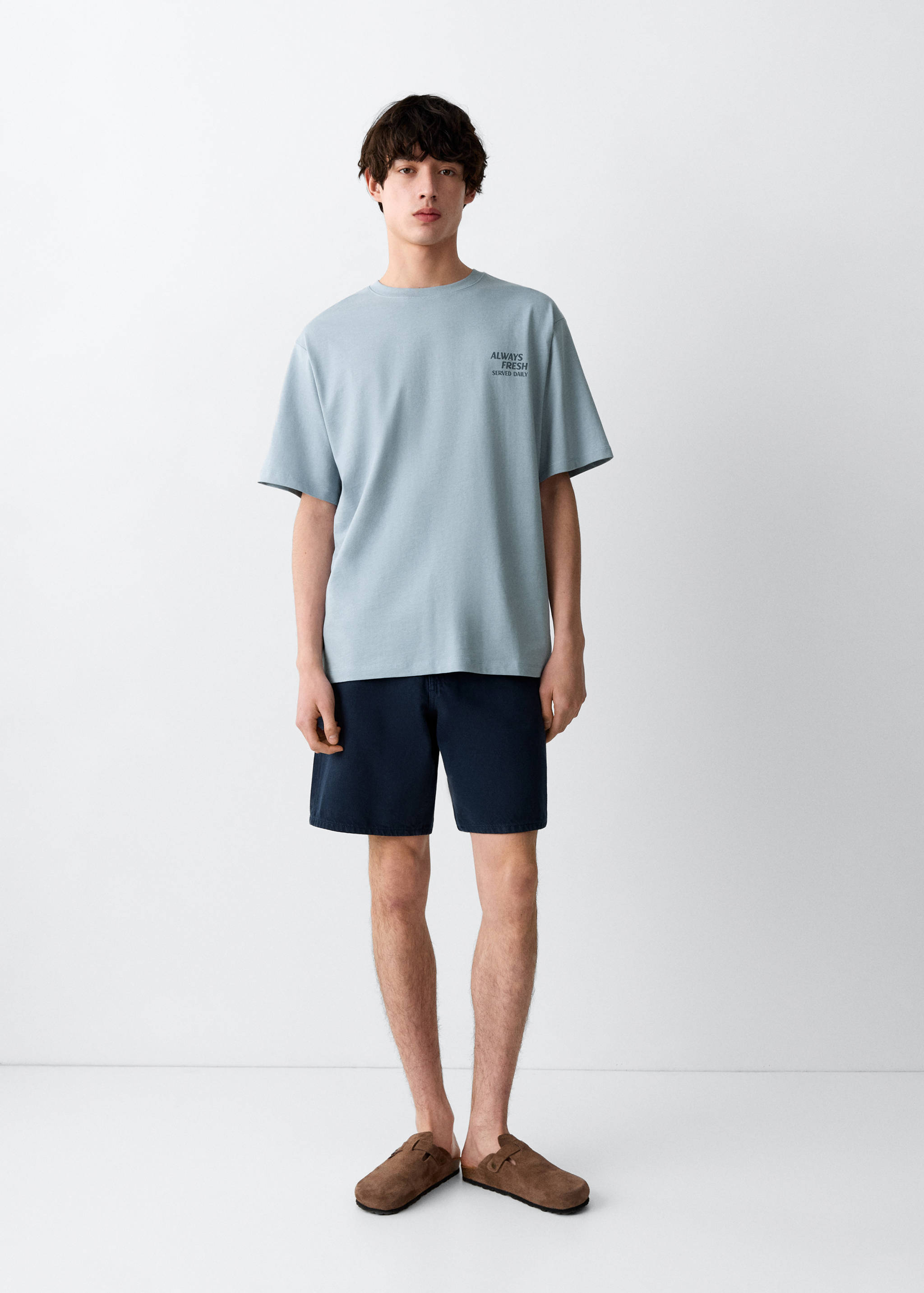 T-shirt en coton imprimé - Plan général