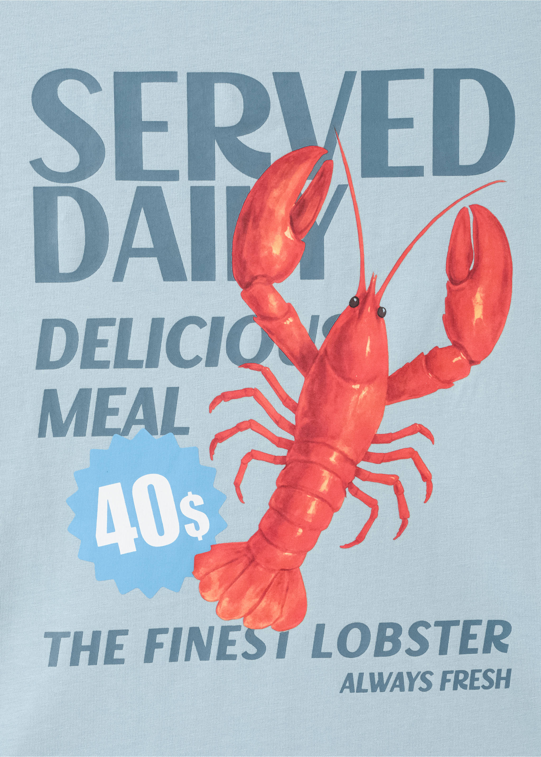 T-shirt en coton imprimé - Détail de l'article 0, Bleu. Ref: 27027933-00.