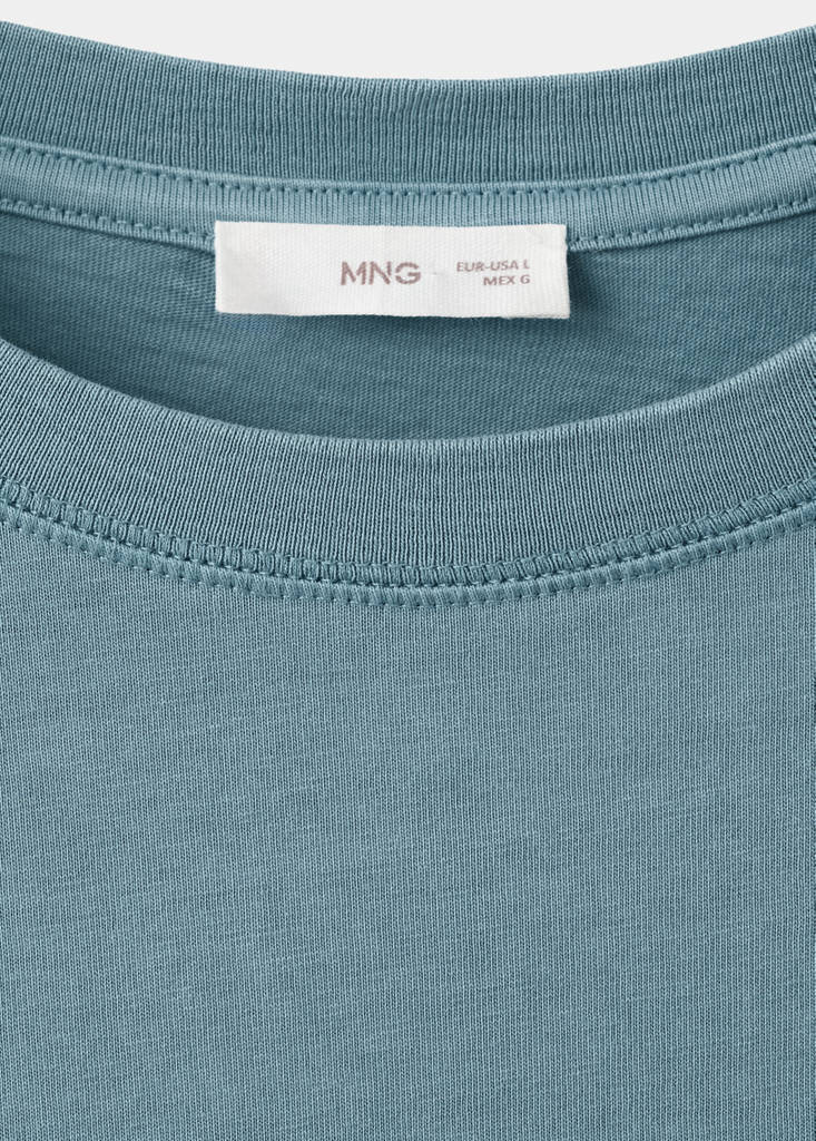 Short-sleeved printed t-shirt — Blue