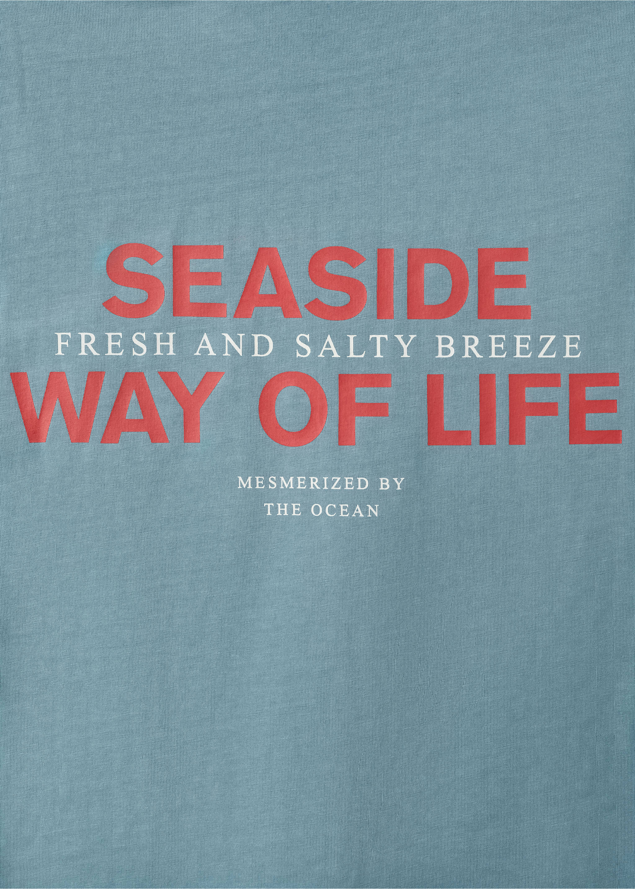 T-shirt imprimé manches courtes - Détail de l'article 0, Bleu. Ref: 27027934-00.