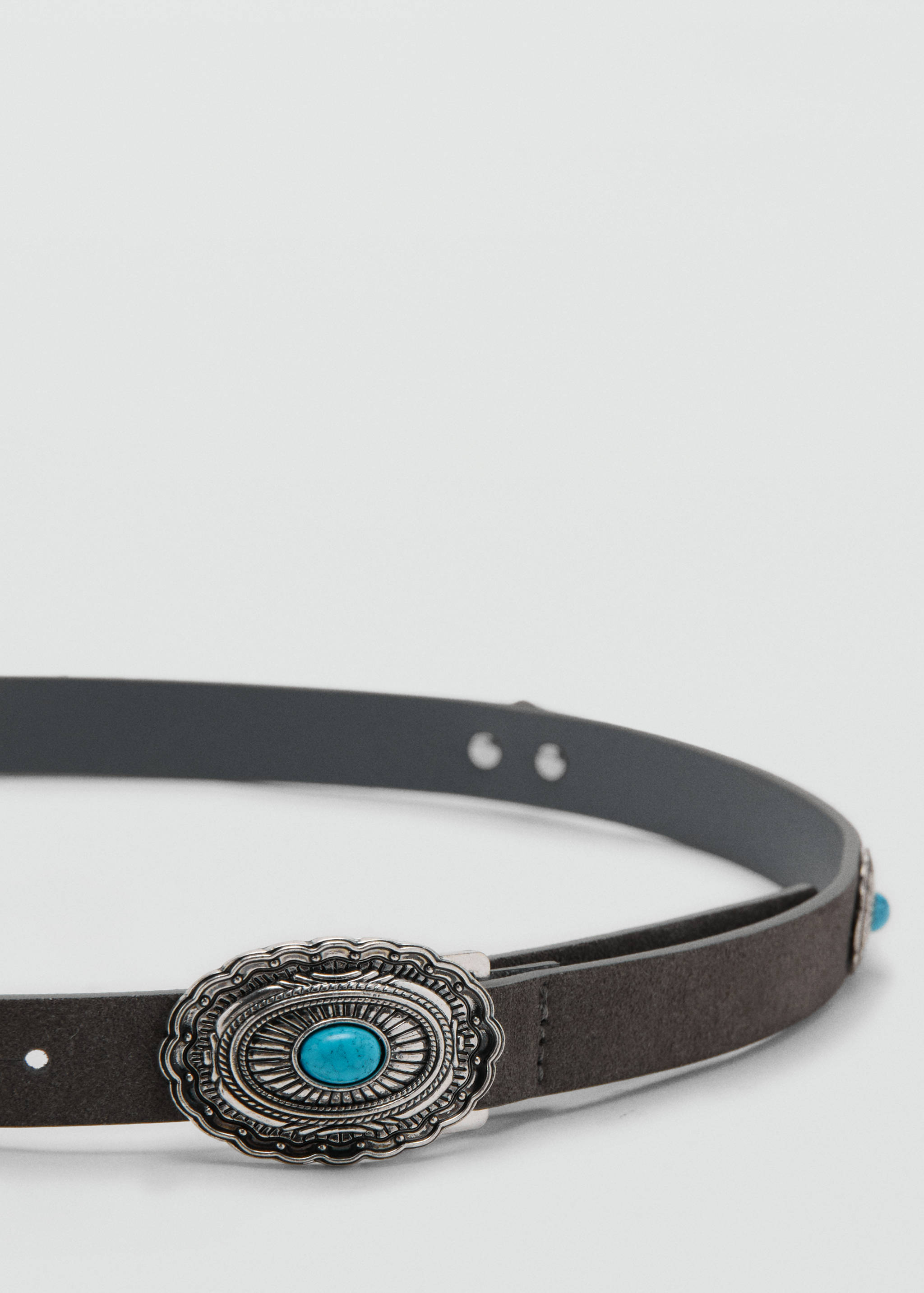 Gürtel mit gravierter Schnalle - Mittlere Ansicht