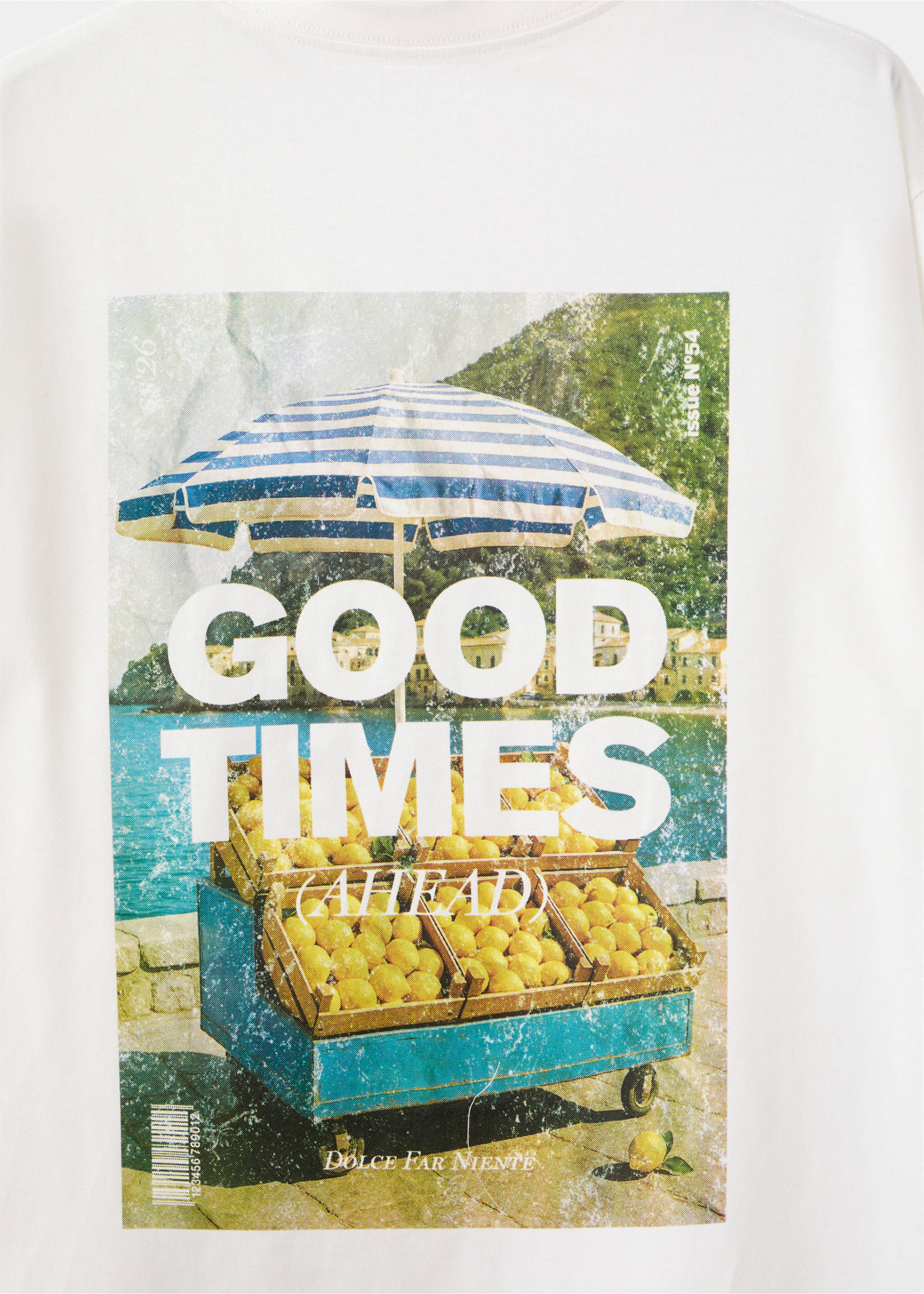 Printed cotton-blend t-shirt - Details of the article 0, Off White. Ref: 27027938-00.