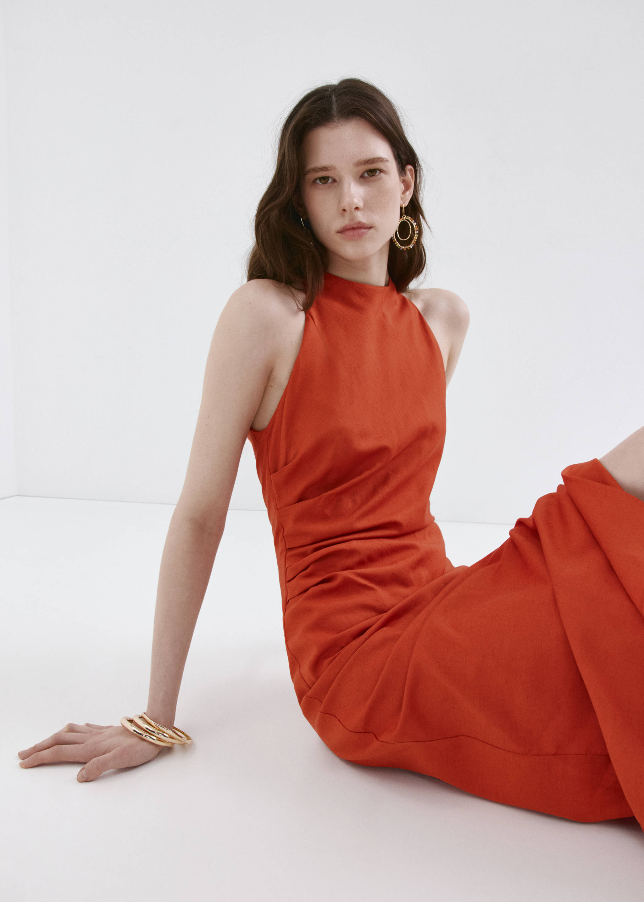 Robe midi drapée - Détail de l'article 2