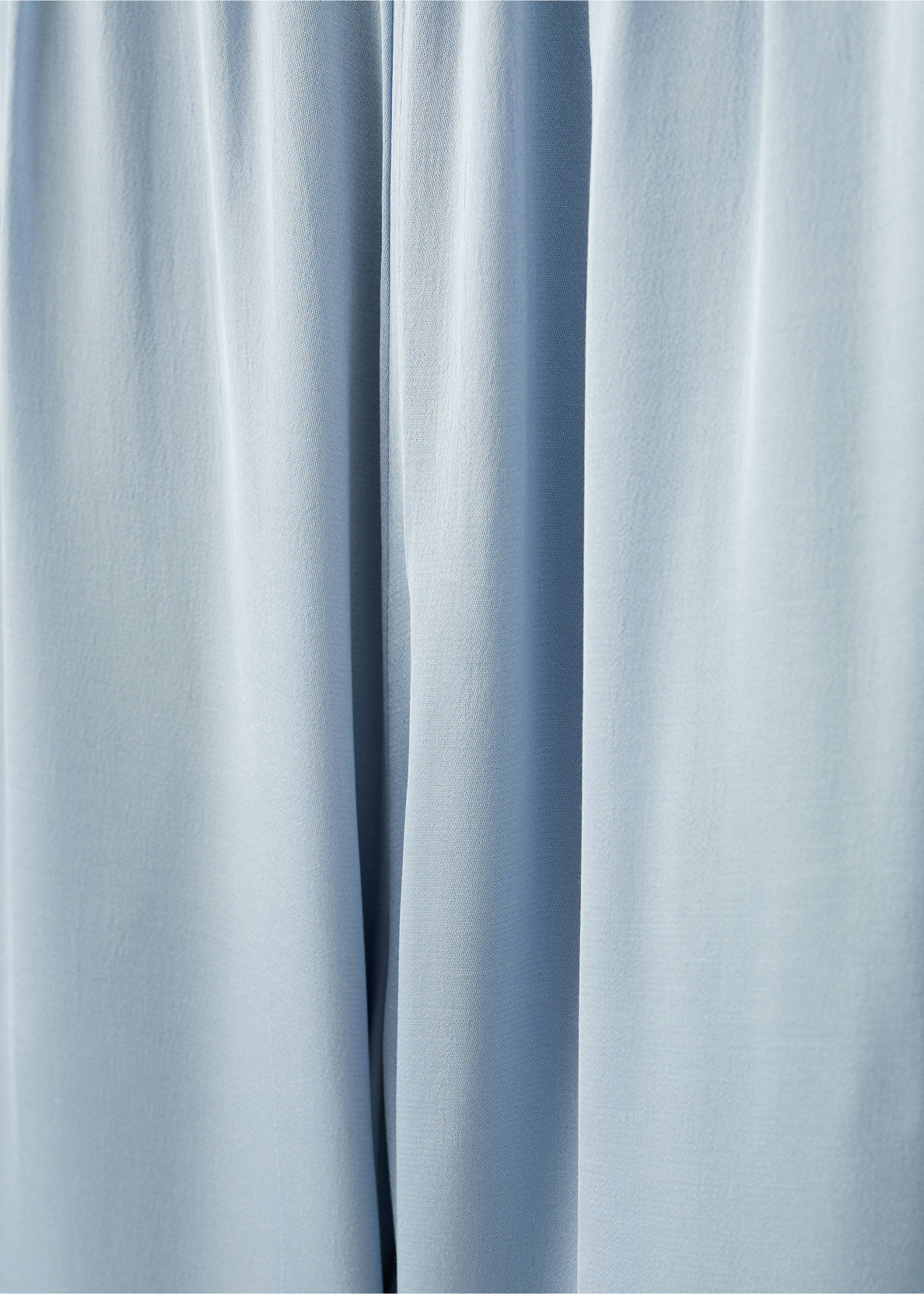 Pantalon Wideleg taille haute - Détail de l'article 8, Bleu ciel. Ref: 27027946-00.