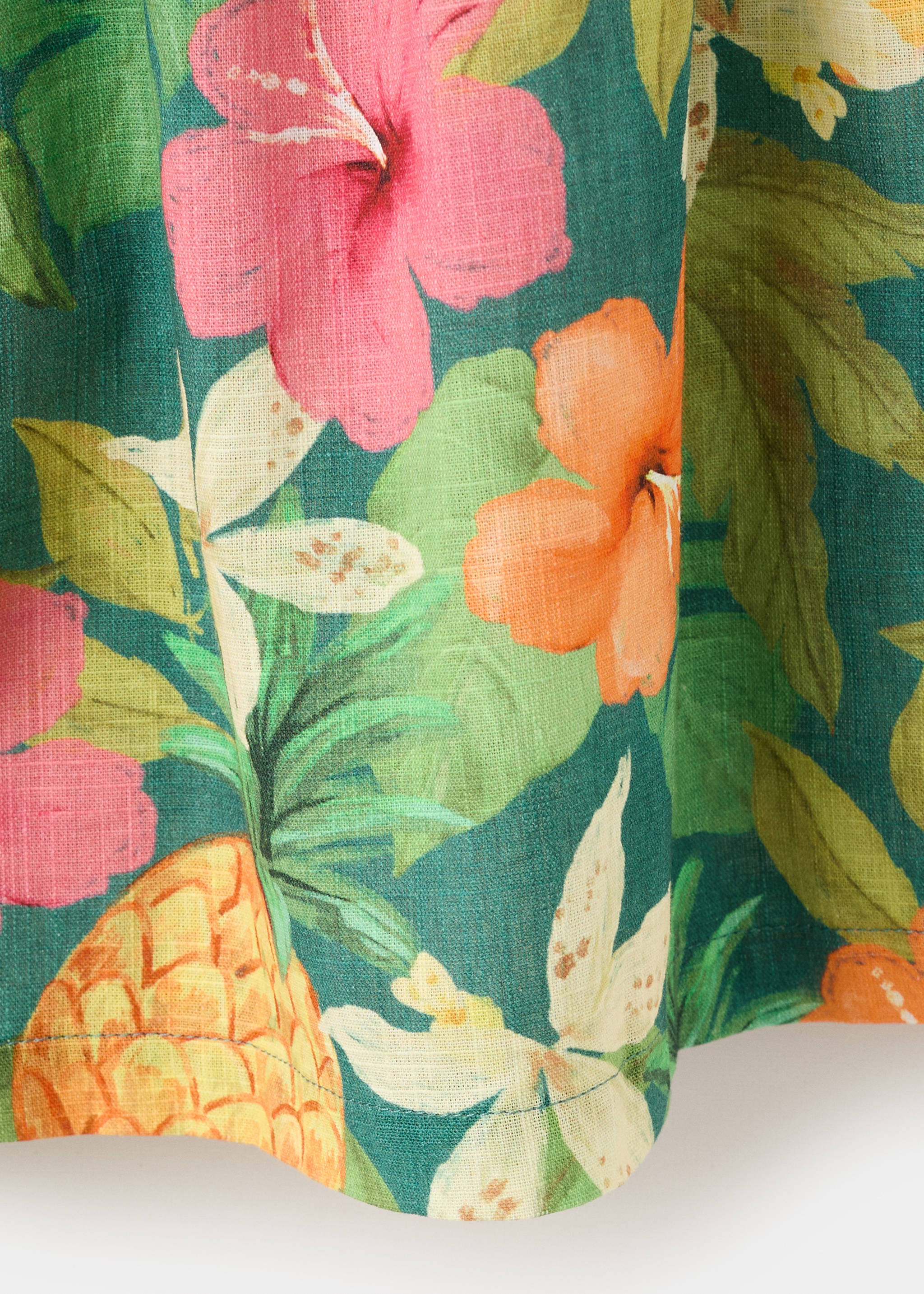 Vestido estampado tropical - Detalle del artículo 0