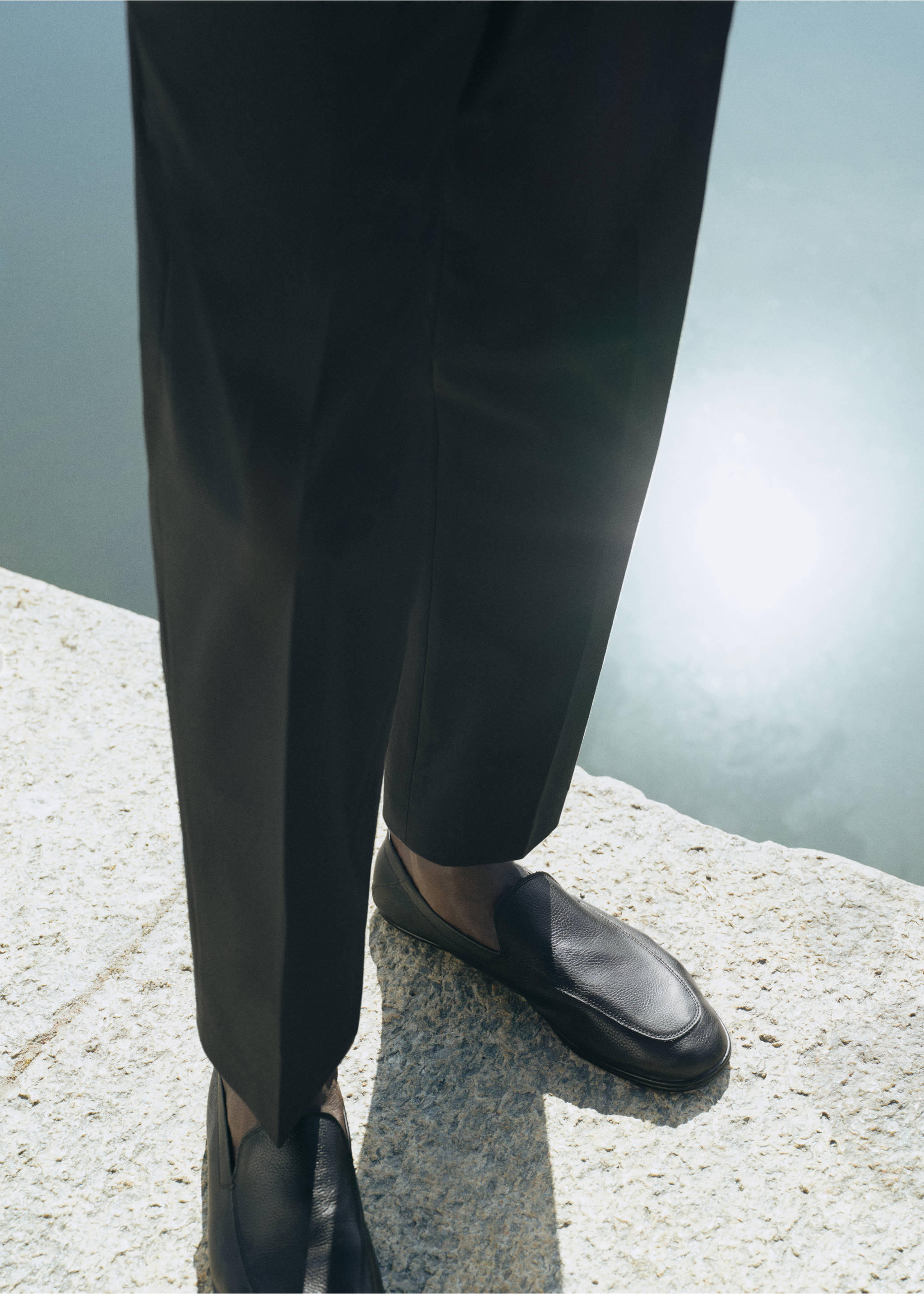 Leather loafers - Details of the article 6, Black. Ref: 27028260-00.