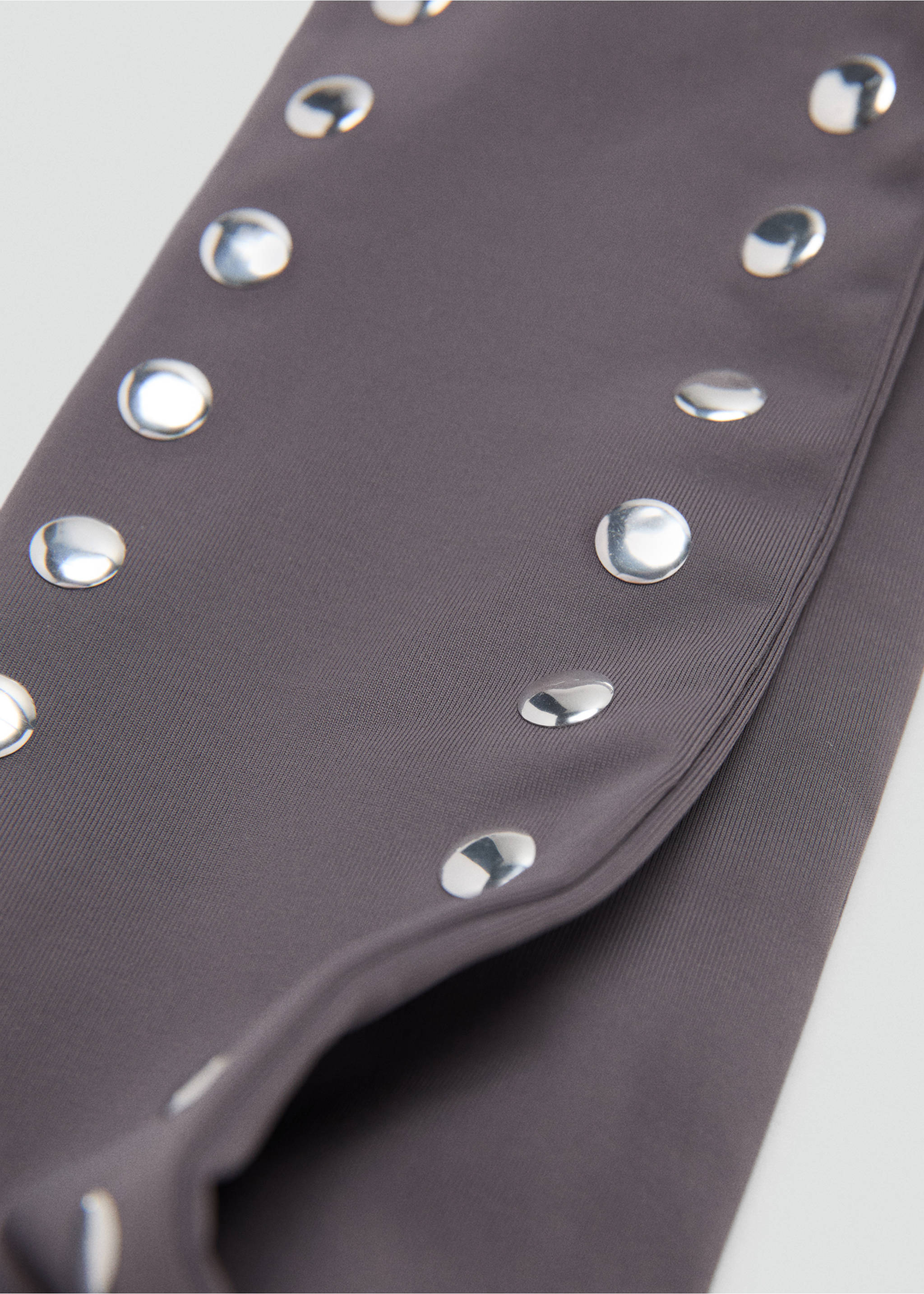 Studded headband - Details of the article 1, Grey. Ref: 27028261-00.