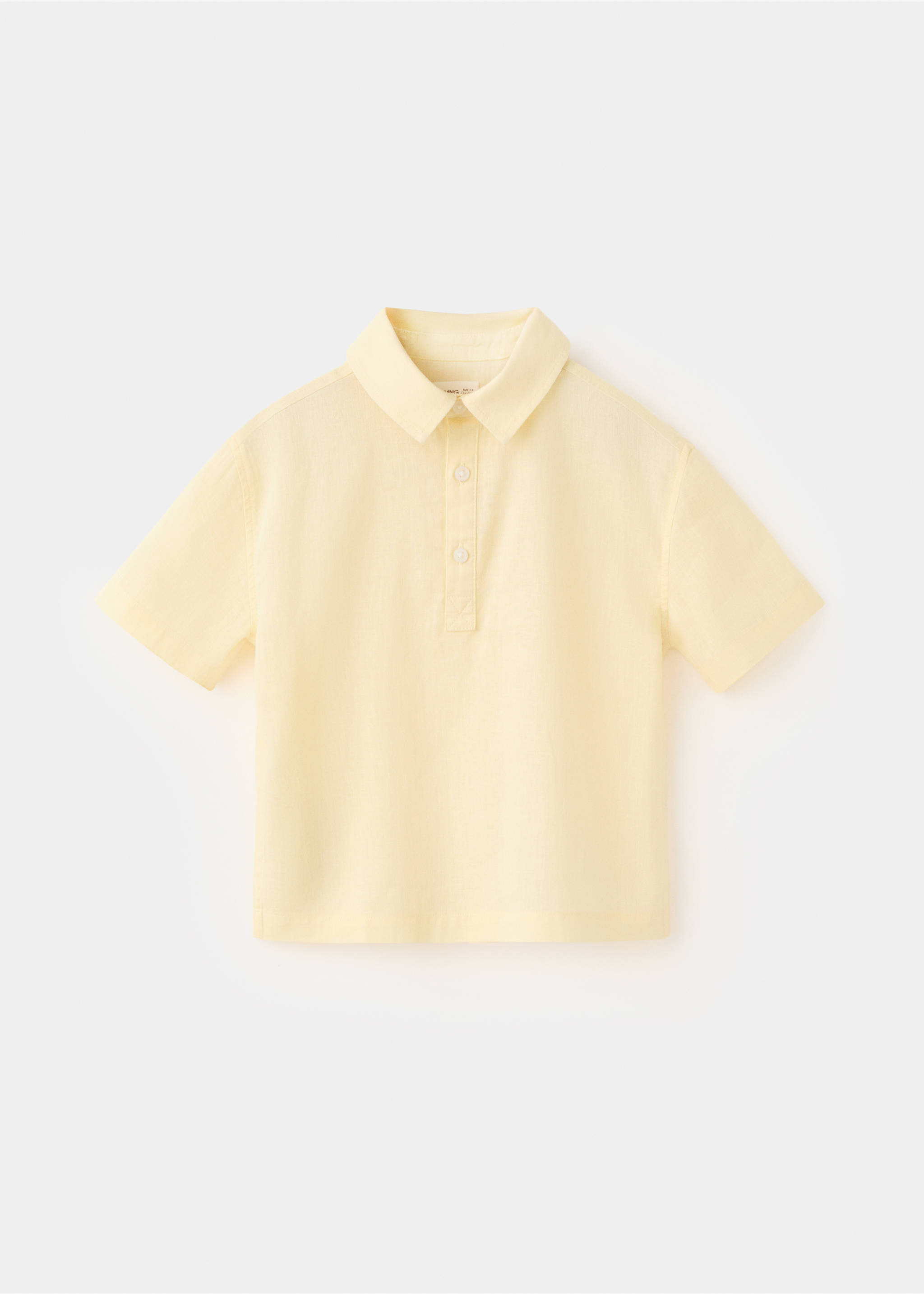 قميص من مزيج القطن والكتان - منتج دون نموذج, الفانيلا. Ref: 27028264-00.