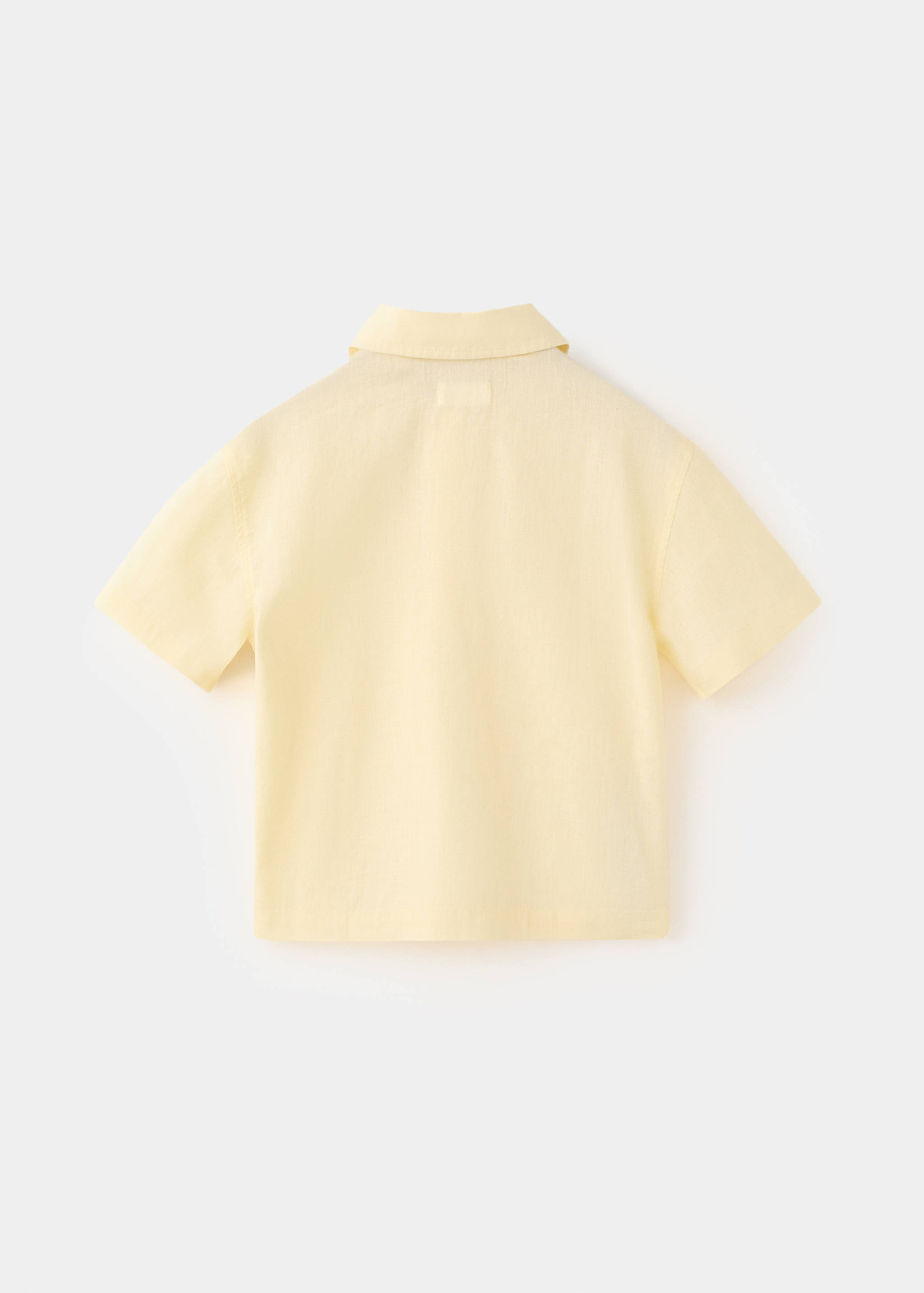 قميص من مزيج القطن والكتان - الجهة الخلفية للمنتج