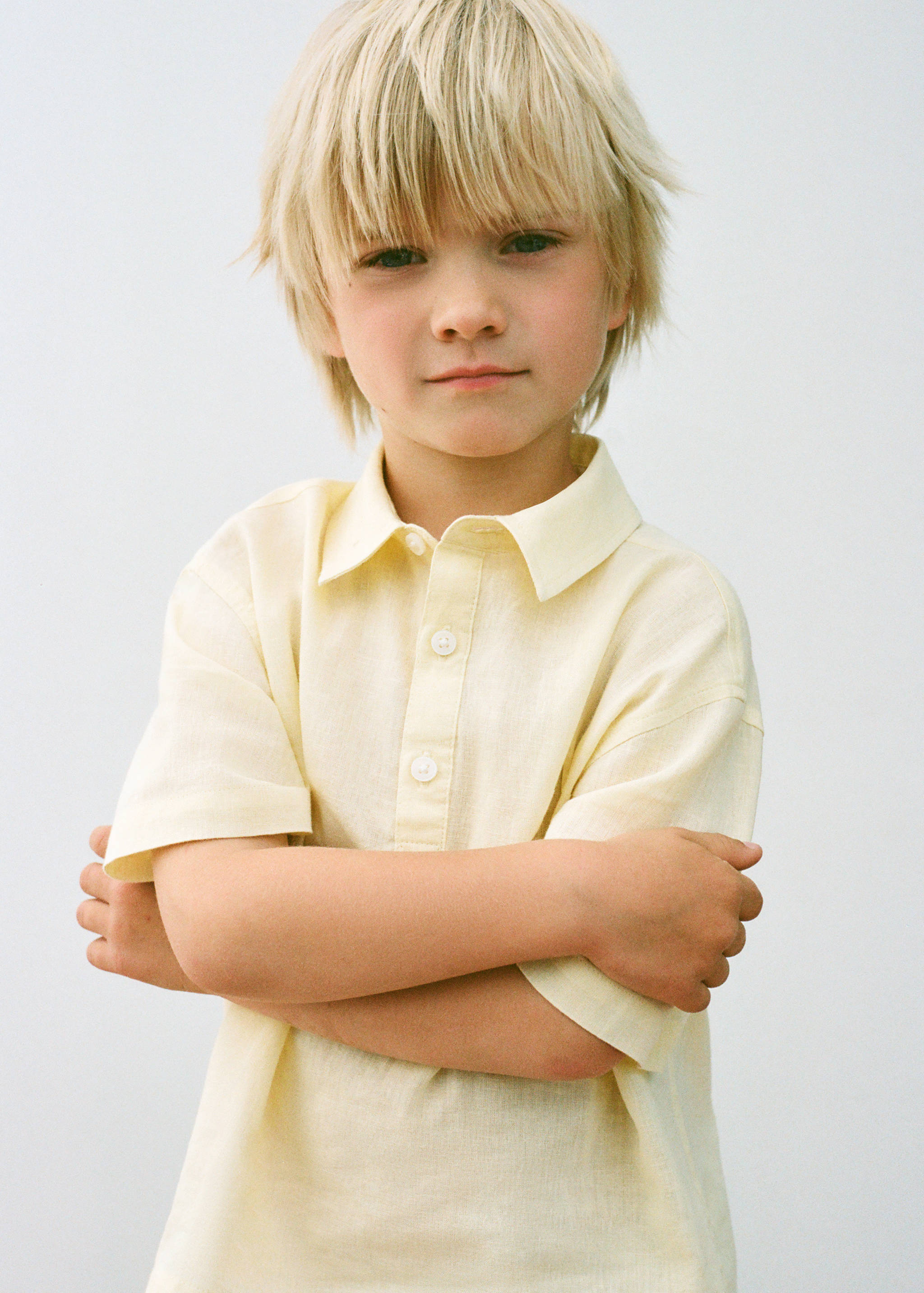 Cotton linen-blend shirt - Details of the article 5