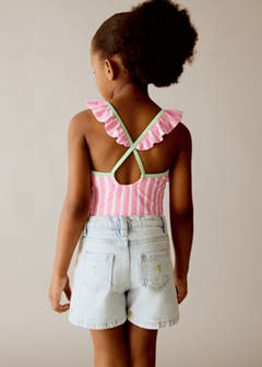 Lemon denim shorts — Light Blue 3