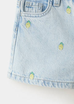 Lemon denim shorts — Light Blue 5