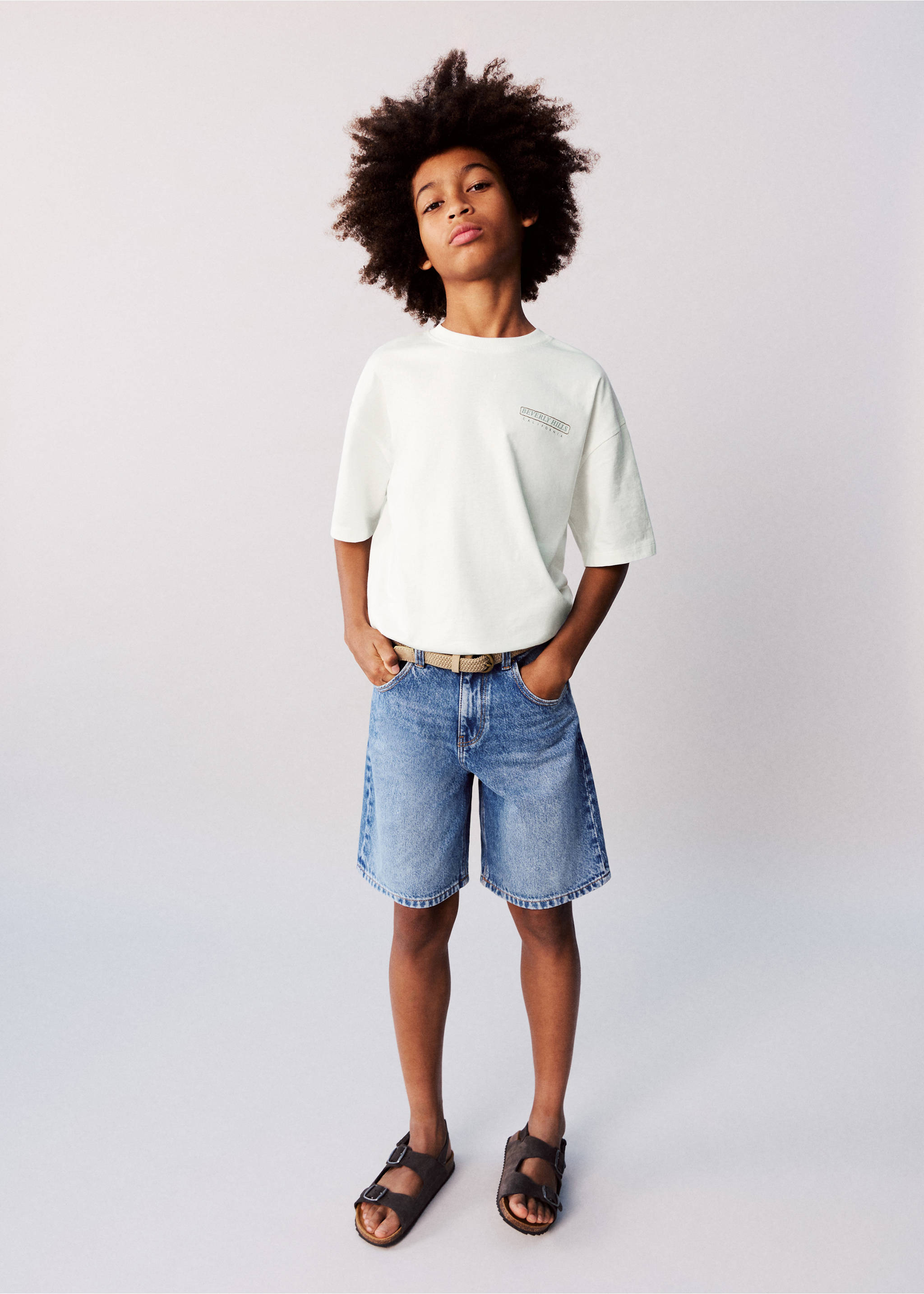 Printed cotton-blend t-shirt - General plane, Off White. Ref: 27028269-00.