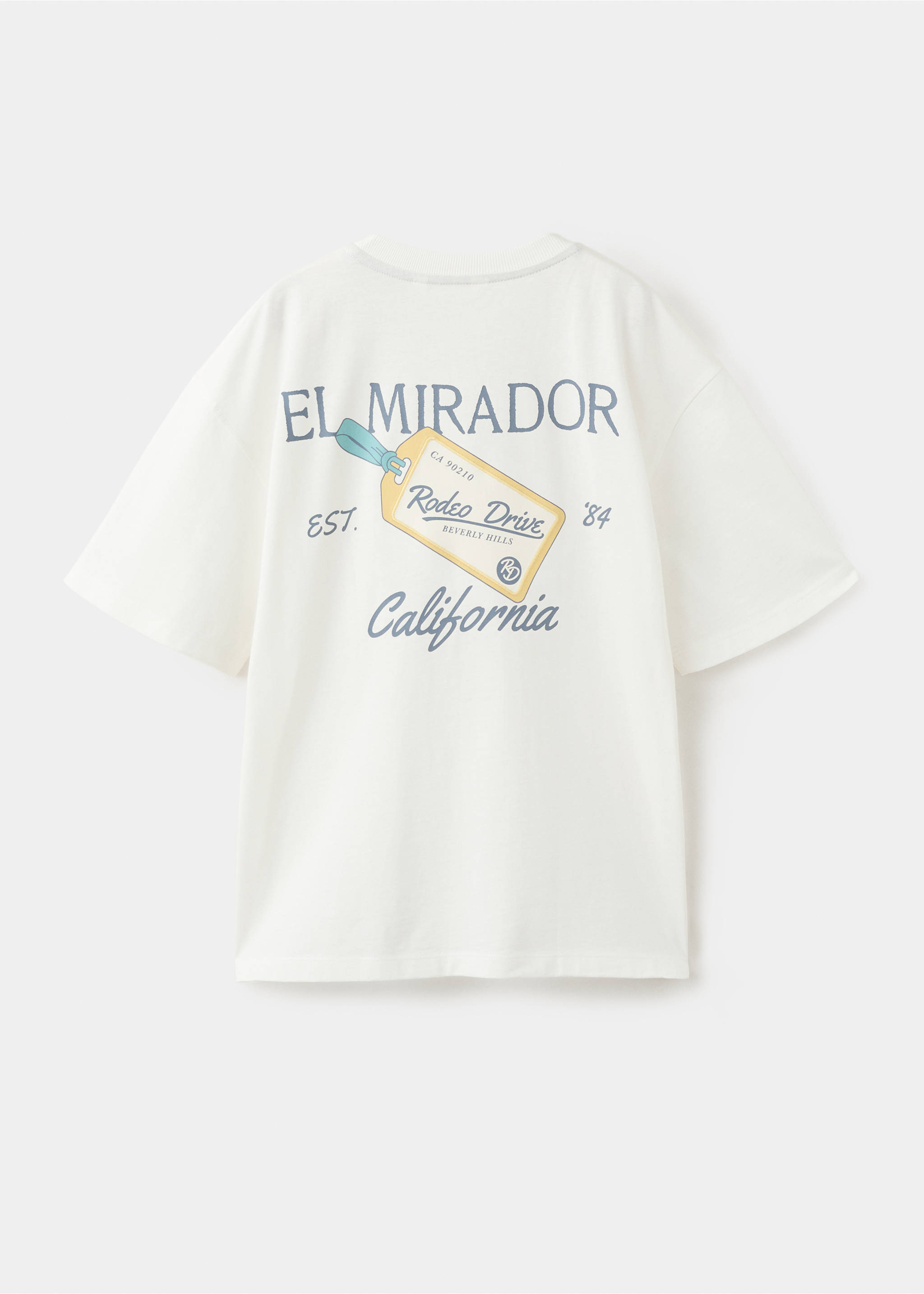 Printed cotton-blend t-shirt - Reverse of the article, Off White. Ref: 27028269-00.