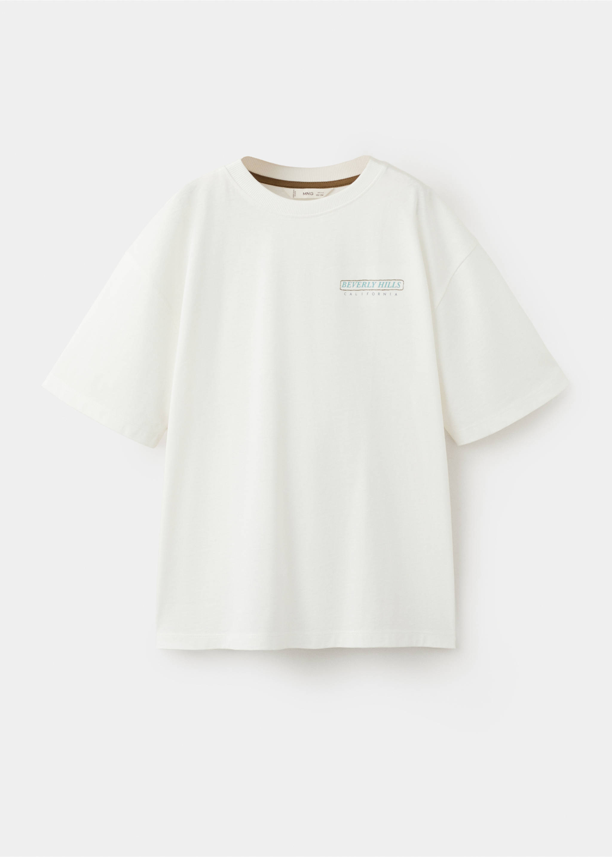 Printed cotton-blend t-shirt - Article without model, Off White. Ref: 27028269-00.