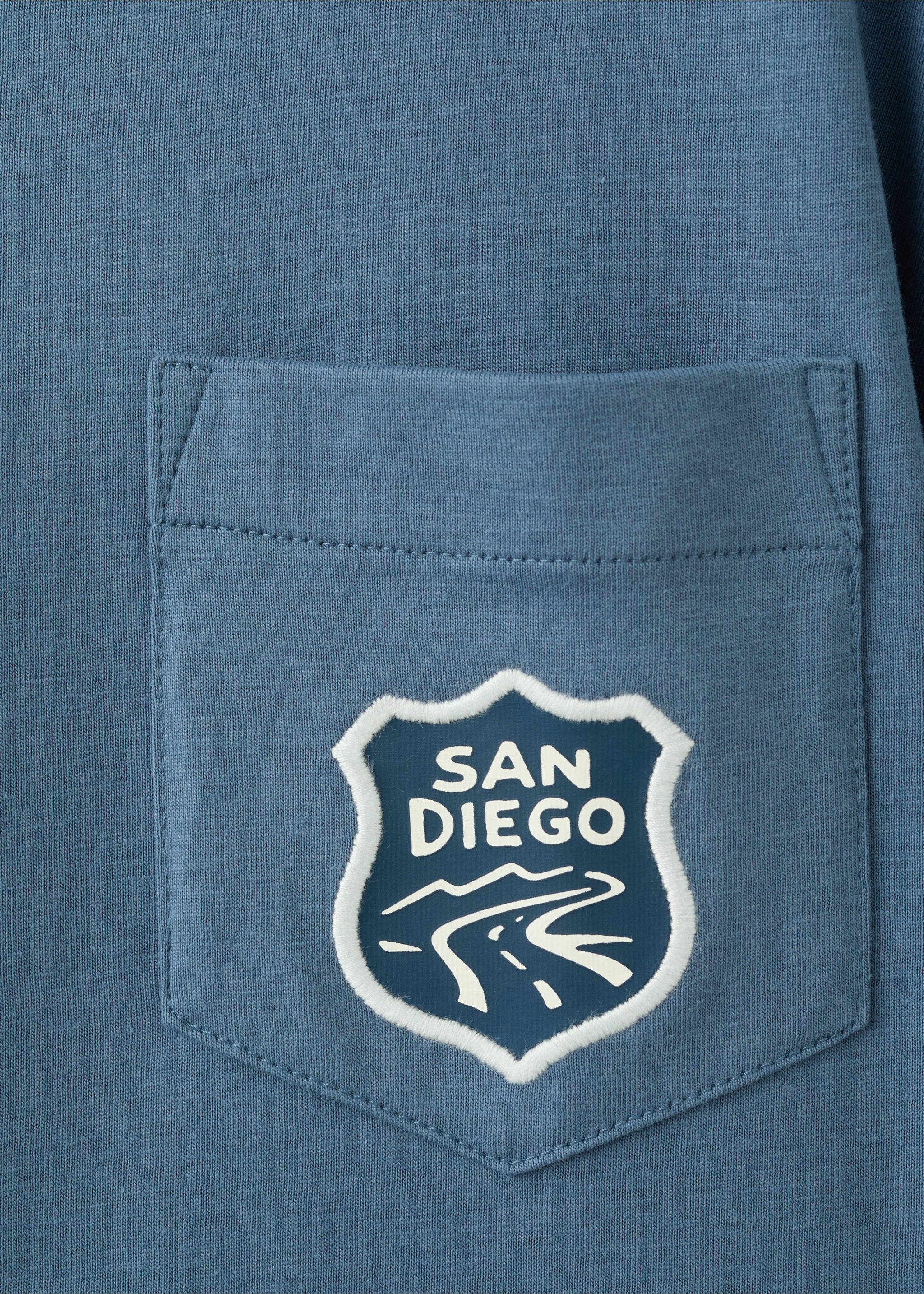 Printed cotton-blend t-shirt - Details of the article 8, Blue. Ref: 27028273-00.