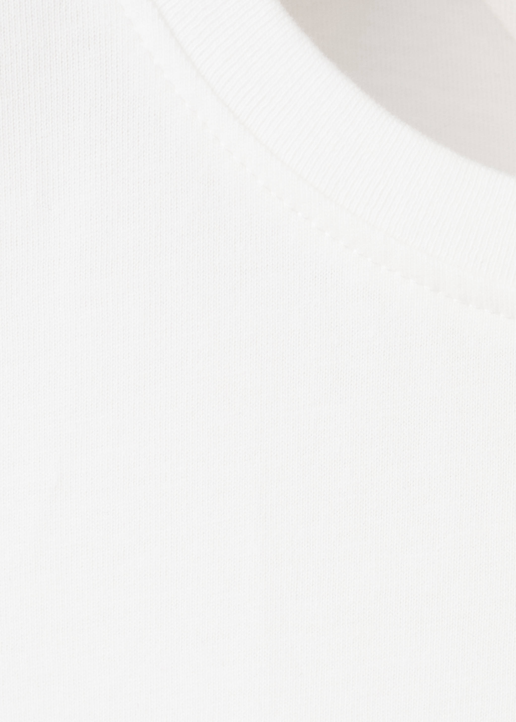 Off-the-shoulder cotton T-shirt - Details of the article 0