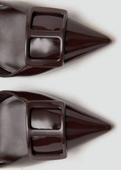 Patent heeled shoes — Chocolate 4
