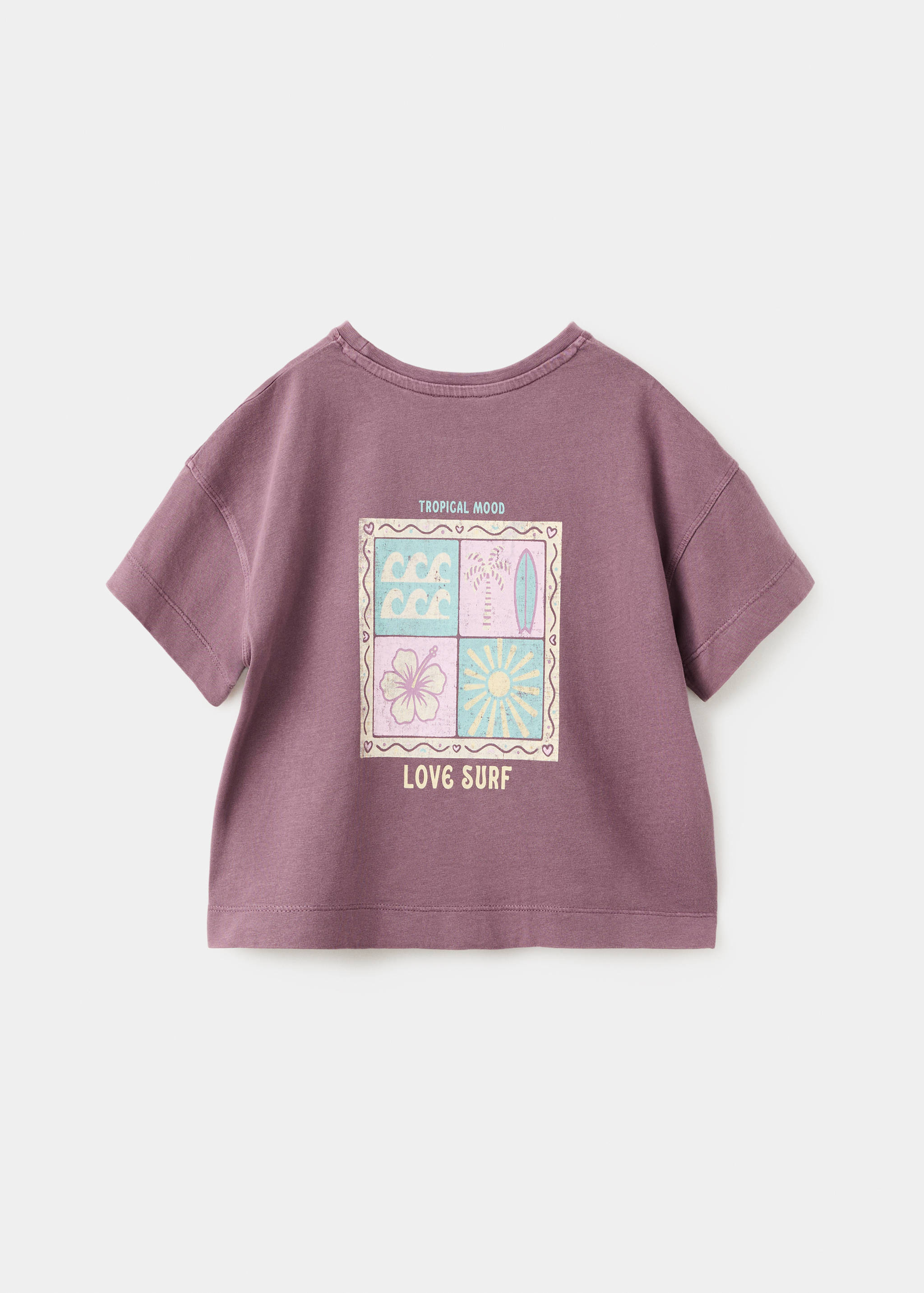 T-shirt imprimée détail nœud - Verso de l’article