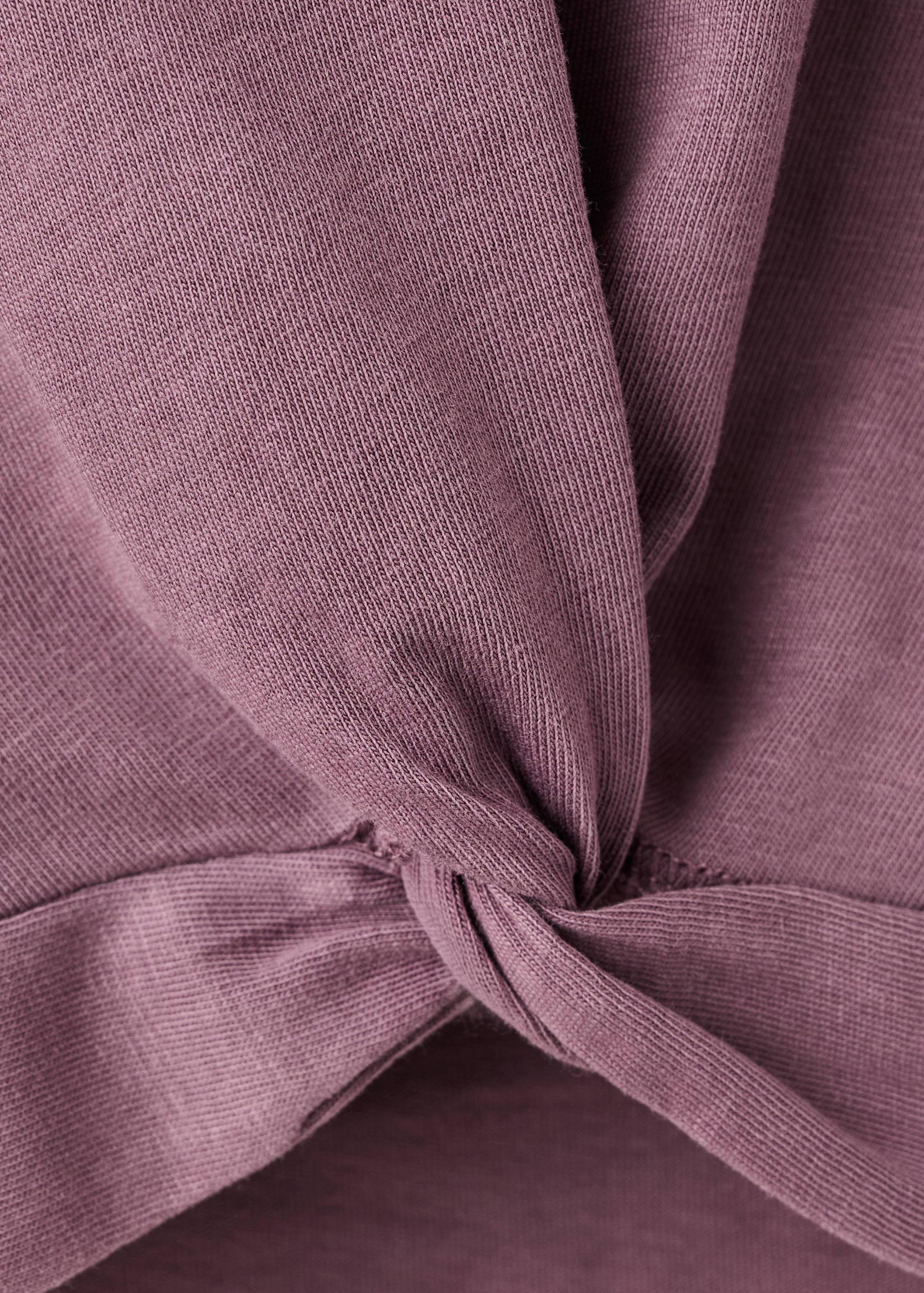 T-shirt imprimée détail nœud - Détail de l'article 8