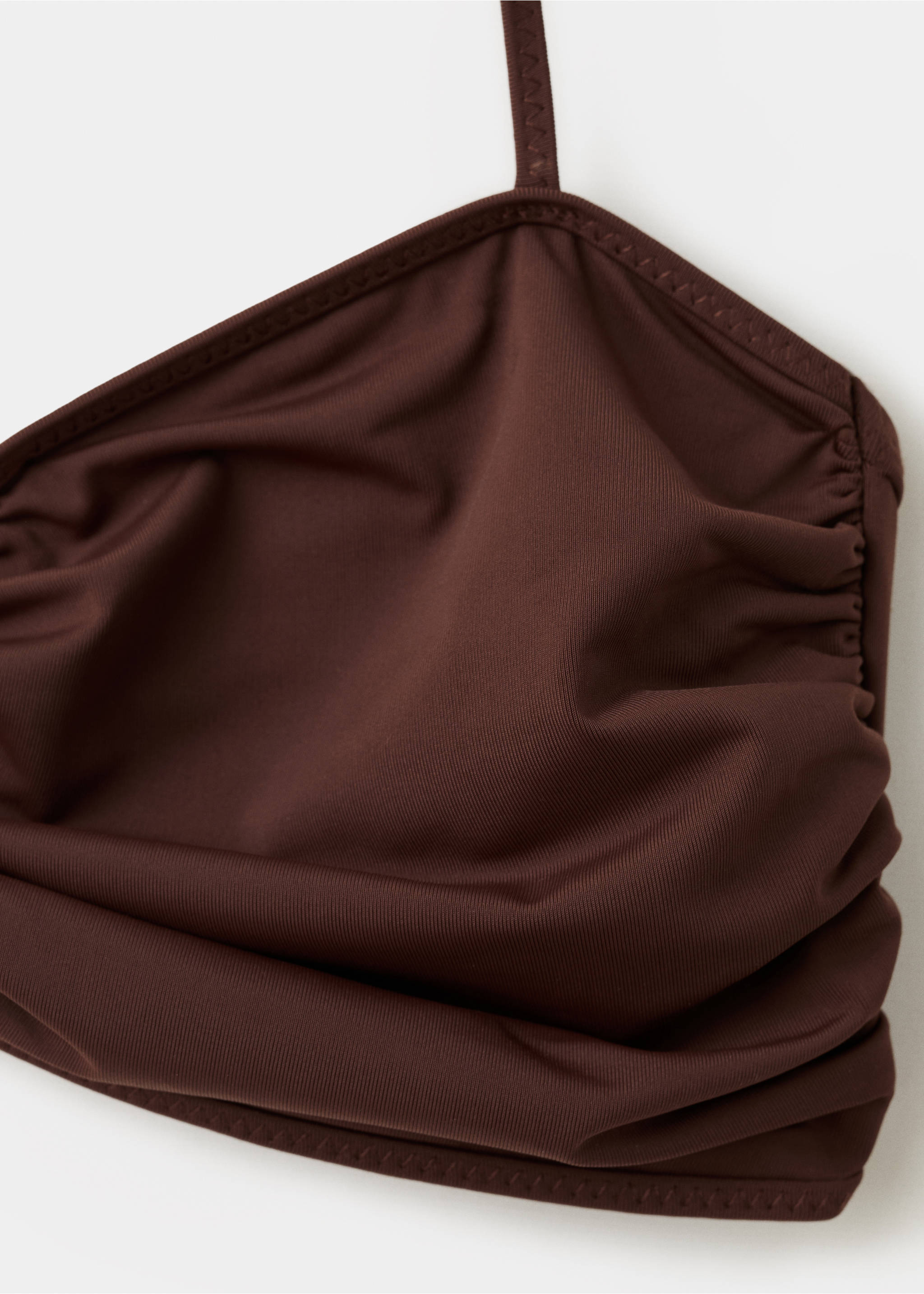 Bandeau bikini top - Details of the article 0, Russet. Ref: 27028651-00.