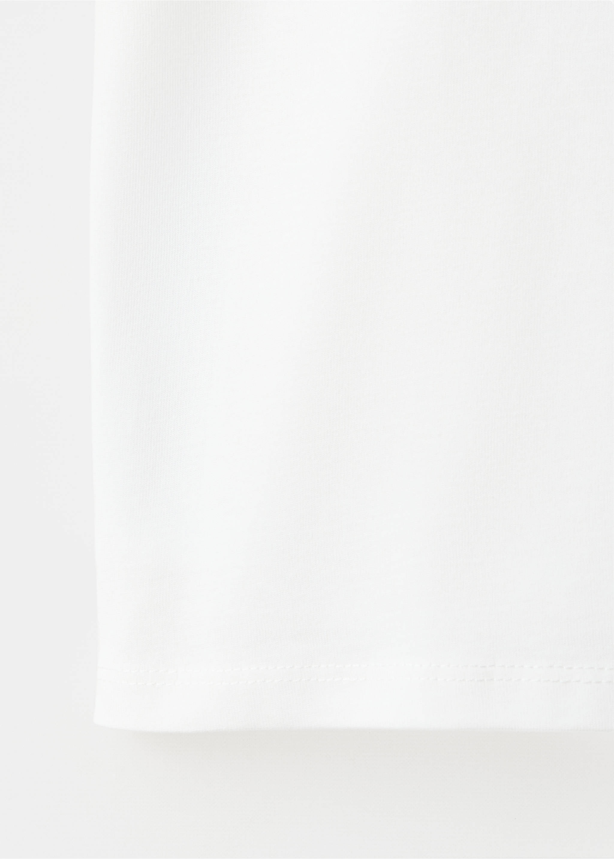 Printed cotton-blend t-shirt - Details of the article 0, Off White. Ref: 27028659-00.