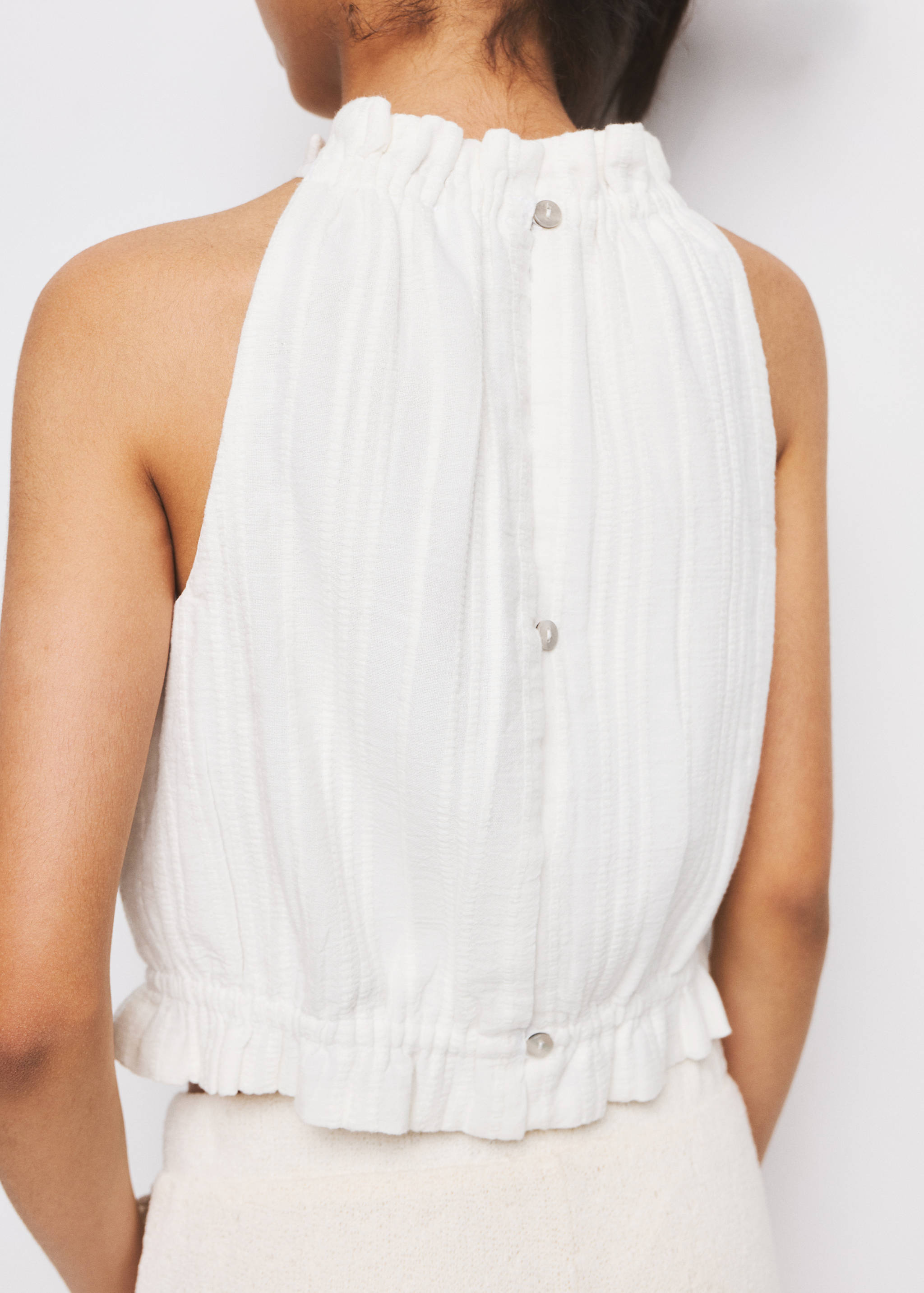 Halter frill blouse - Reverse of the article