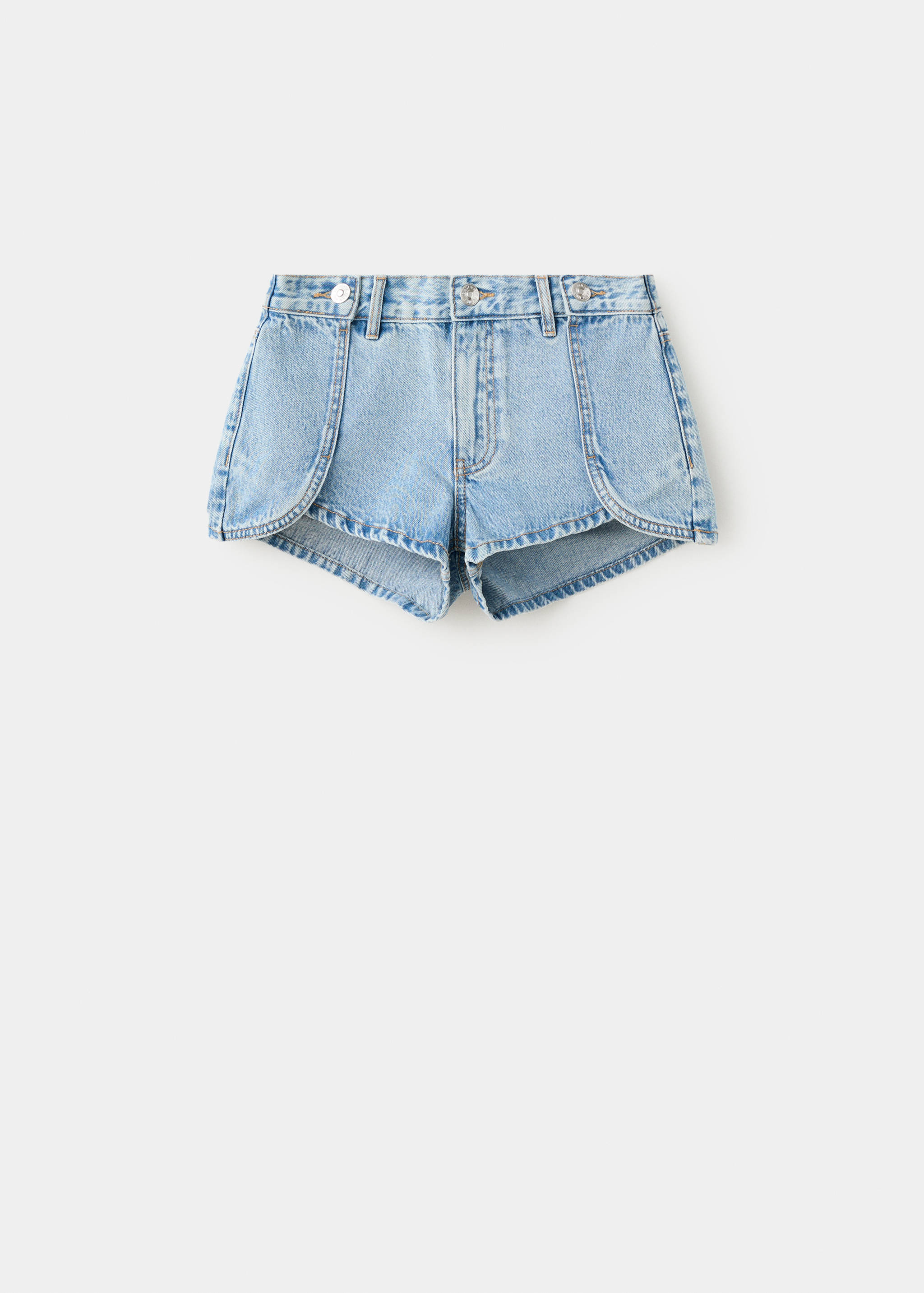 Mini shorts with stitching detail - Article without model
