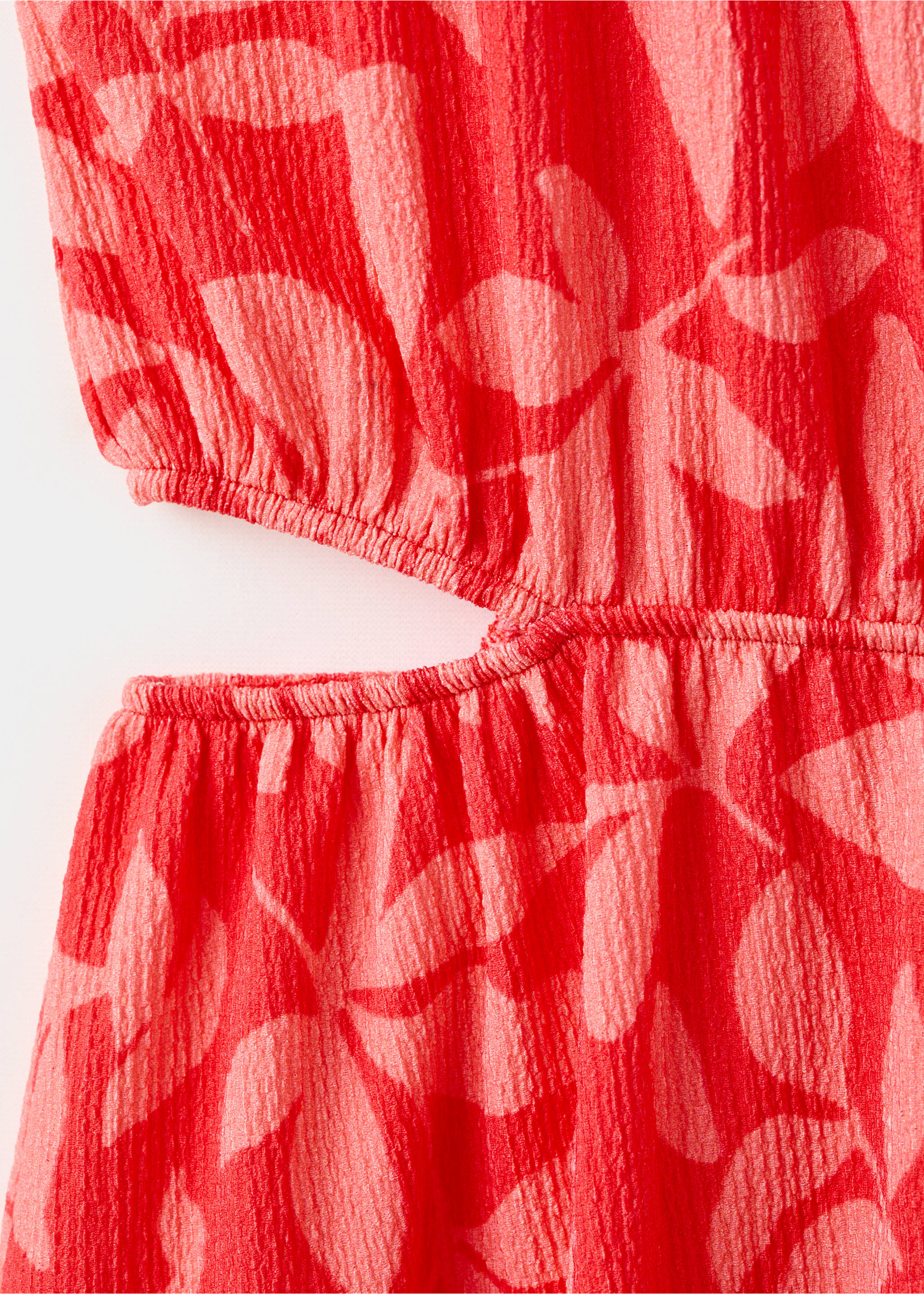 Vestido estampado detalle aberturas - Detalle del artículo 8, Fucsia. Ref: 27028665-00.