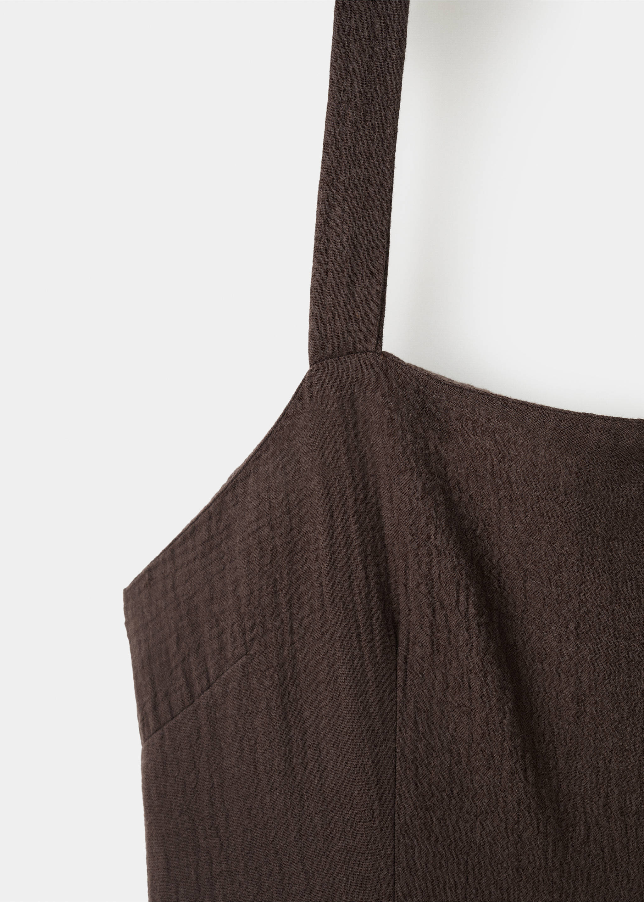 Robe en bambula dos ouvert - Détail de l'article 8, Chocolat. Ref: 27029055-00.