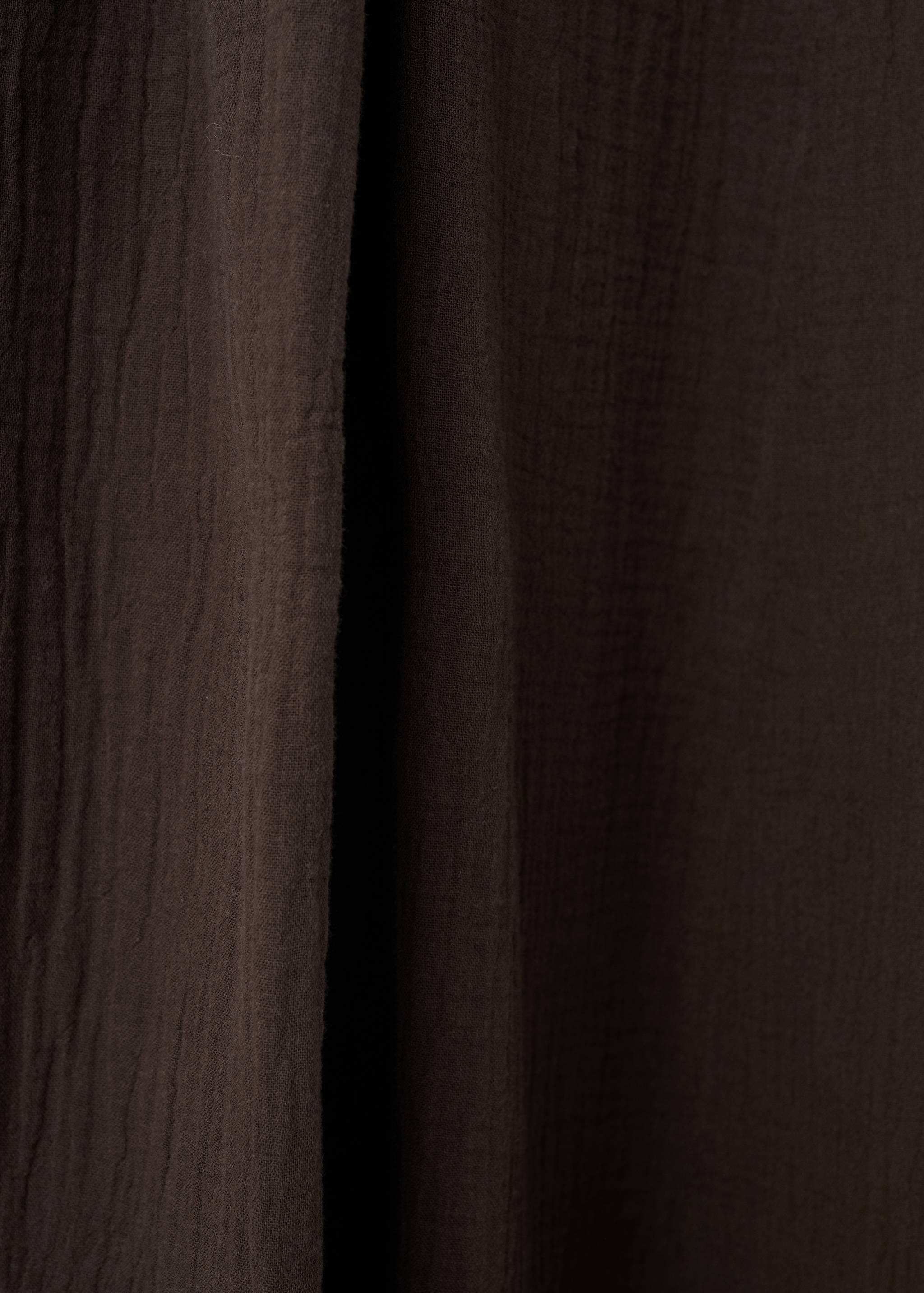 Open rug jurk van bamboe mousseline - Detail van het artikel 0