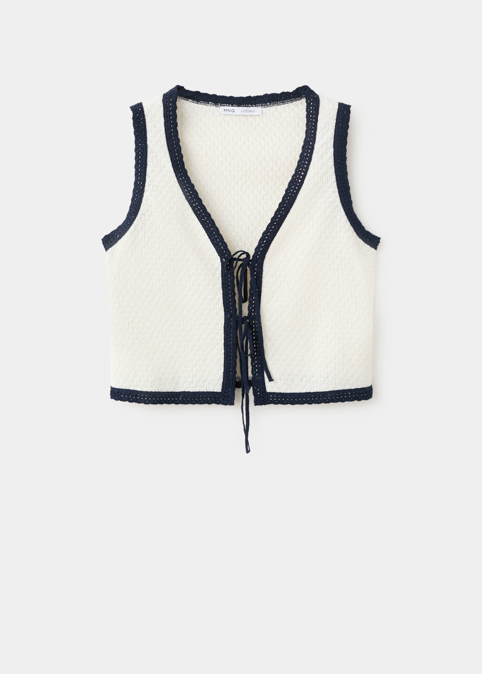 Top vest with bow details - Article without model