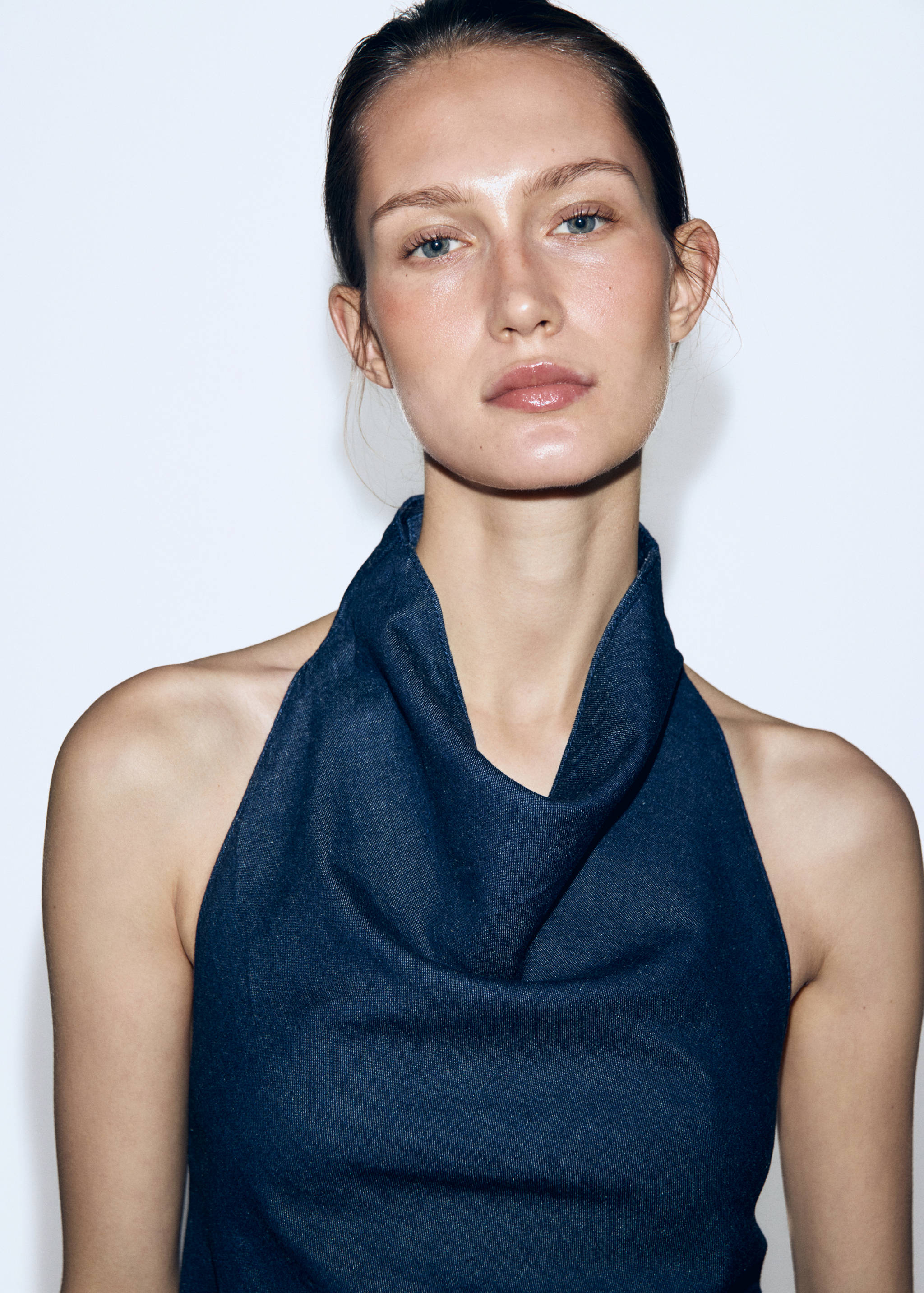 Top en denim dos ouvert - Détail de l'article 1