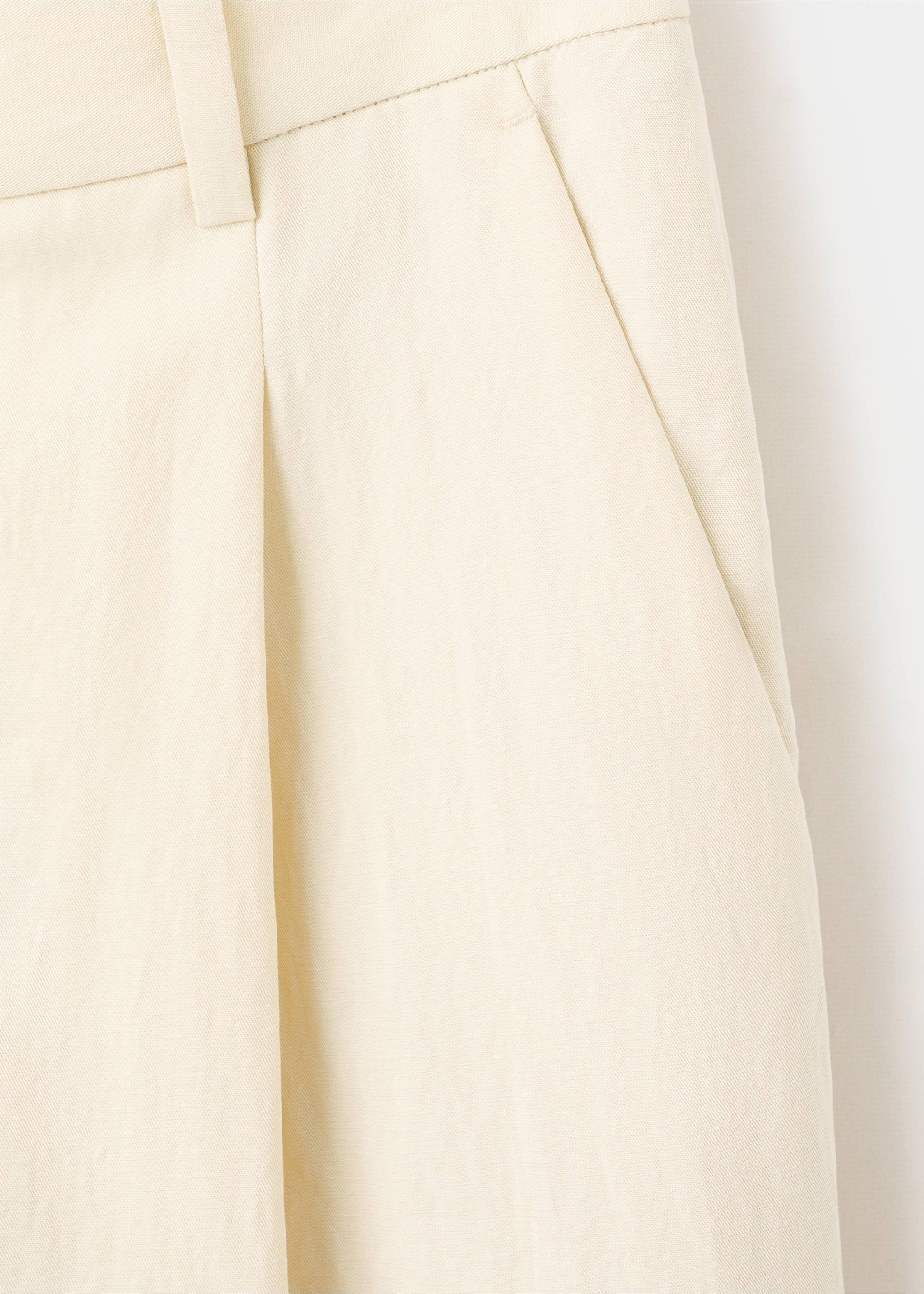 Mid-rise lyocell trousers - Details of the article 0, Light/Pastel Grey. Ref: 27029064-00.