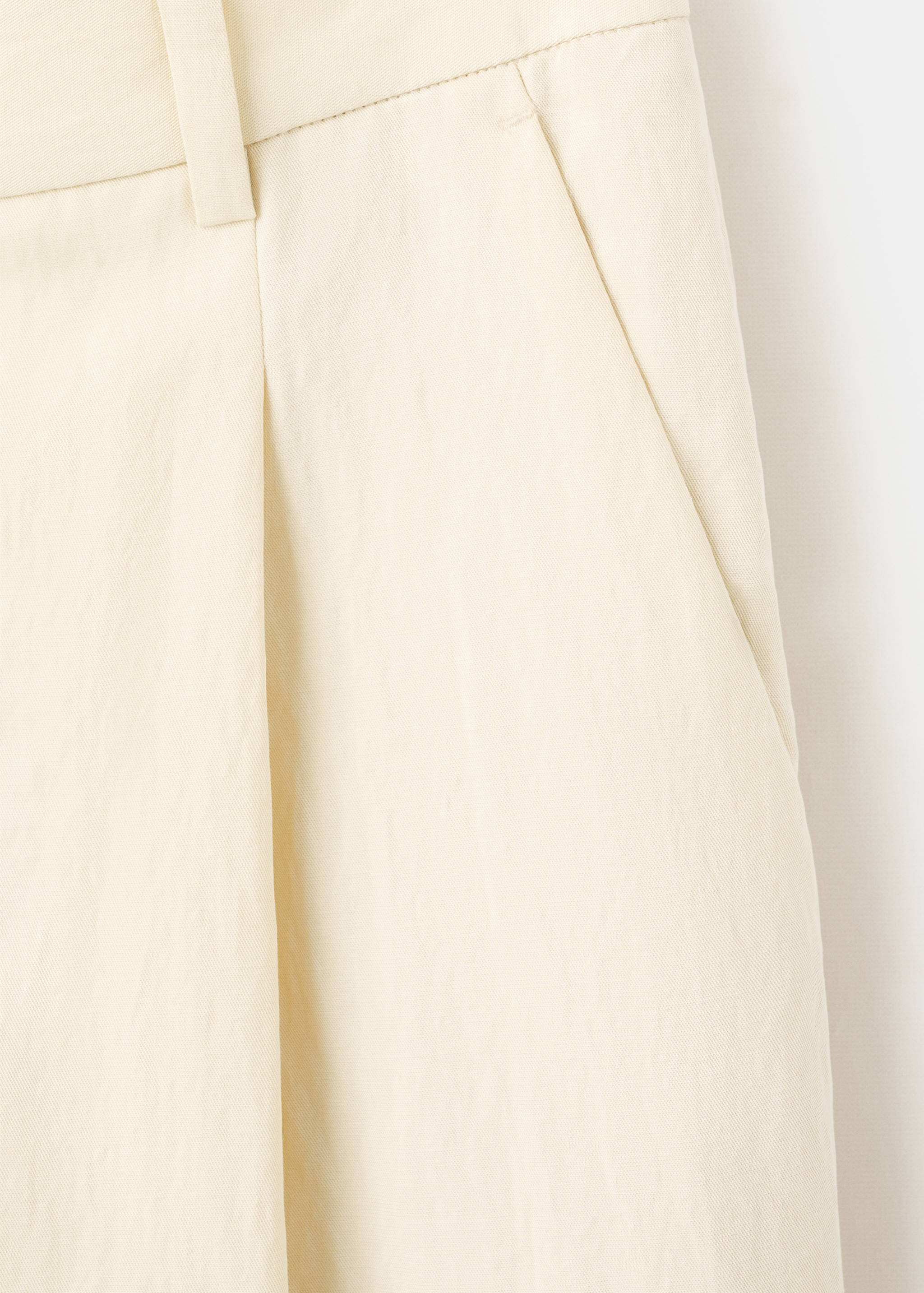 Mid-rise lyocell trousers - Details of the article 0