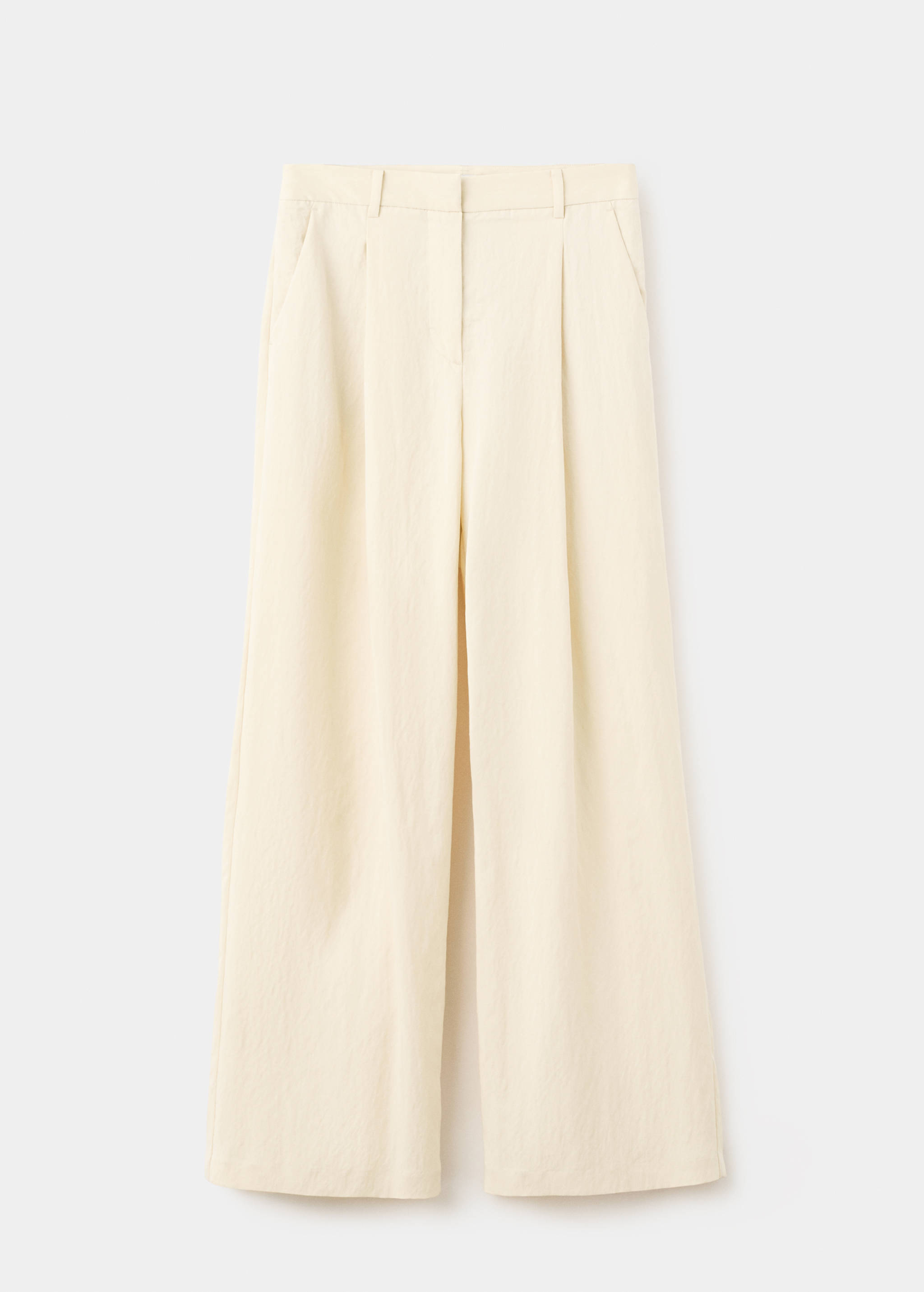 Mid-rise lyocell trousers - Article without model