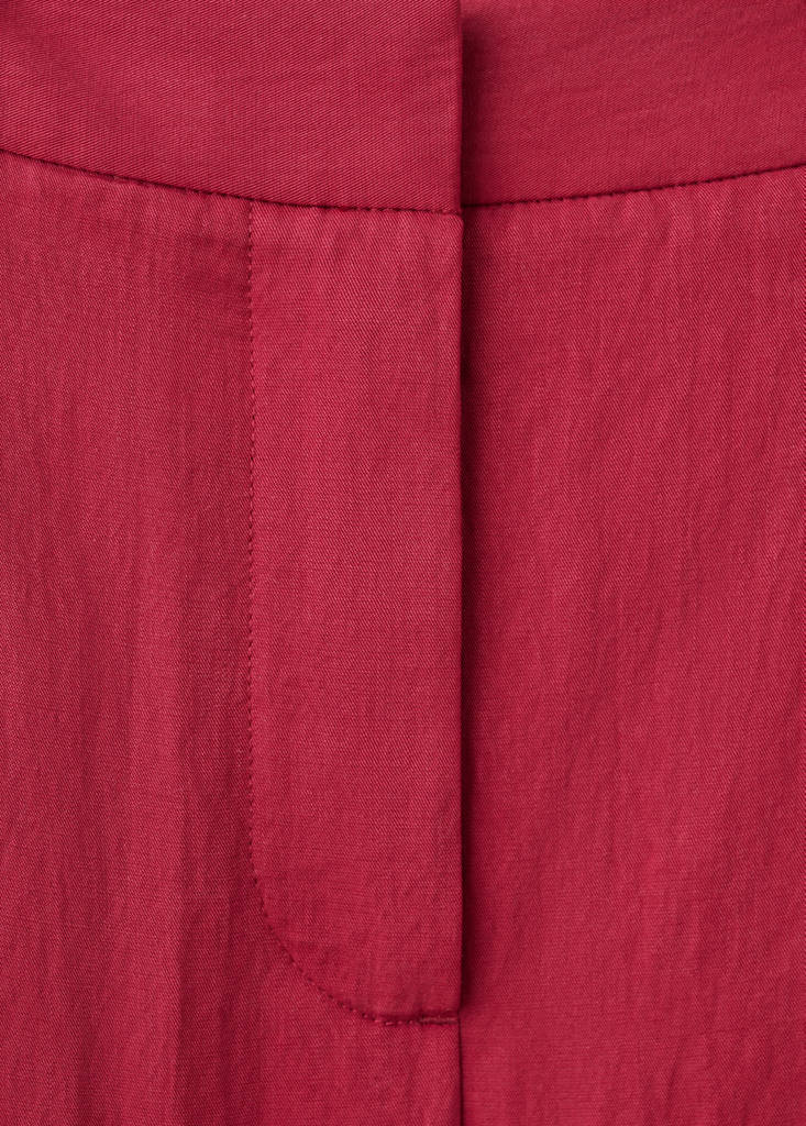Mid-rise lyocell trousers — Red