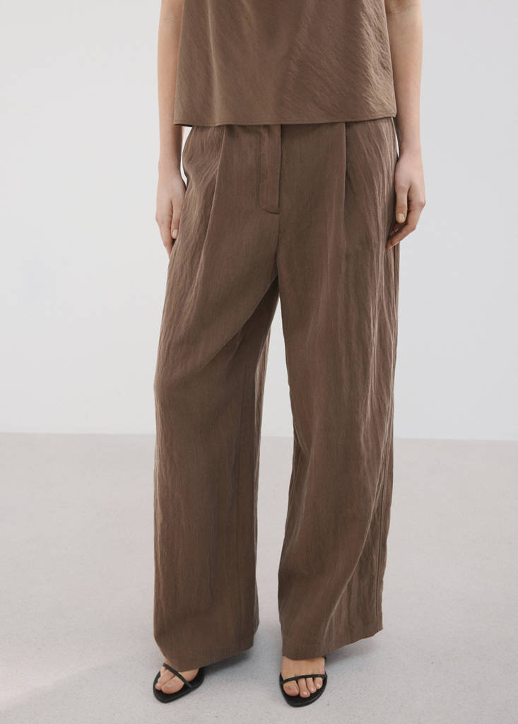 Straight lyocell pants