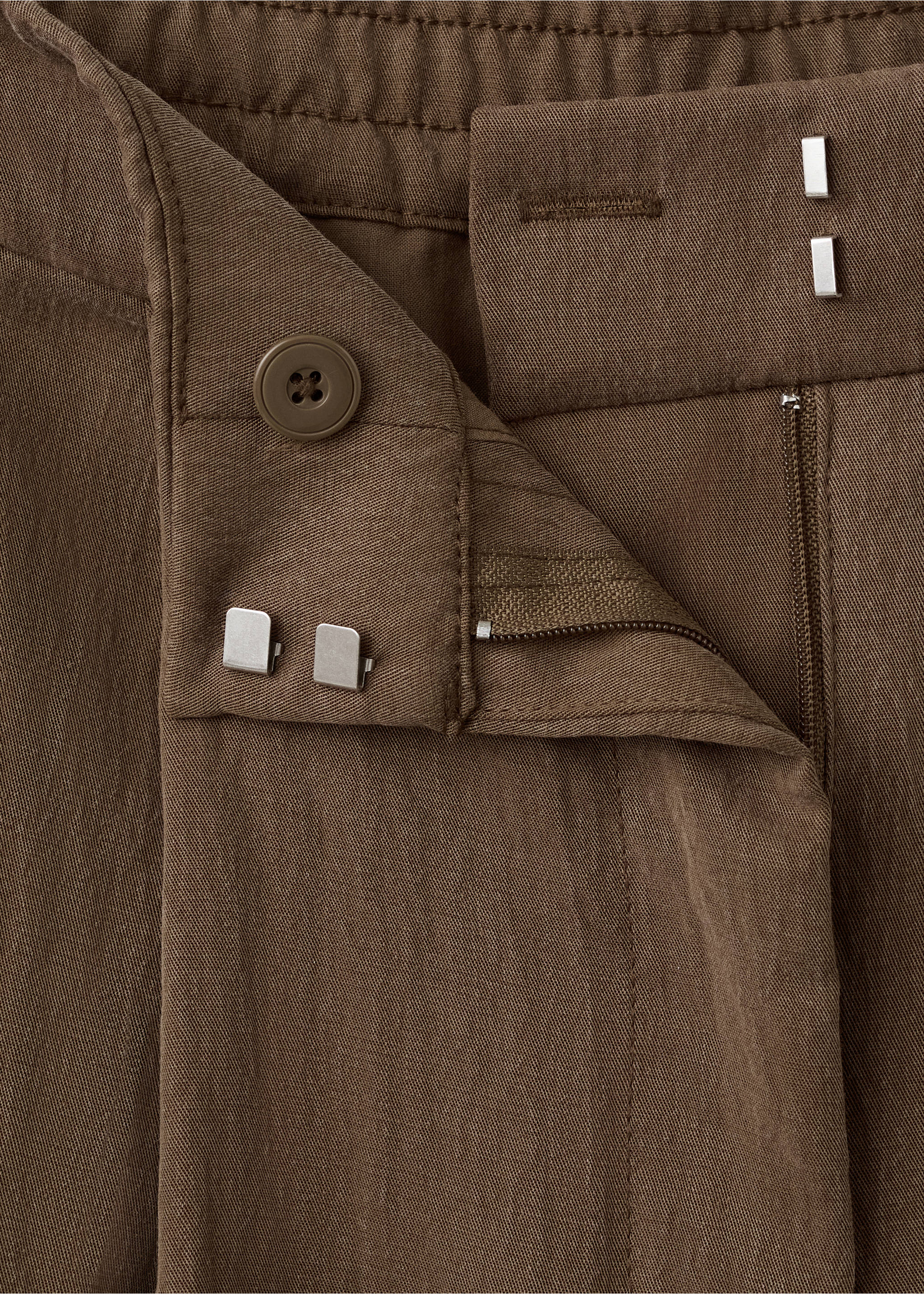 بنطلون لايوسل مستقيم - تفاصيل المنتج 8, بني. Ref: 27029065-00.